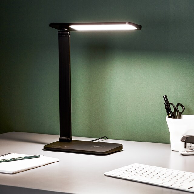 Brilliant LED Tischleuchte »Seamont«, 37,4 x 31 x 12 cm, 800 lm, 3000-6500  K, CCT, Kunststoff, schwarz | BAUR