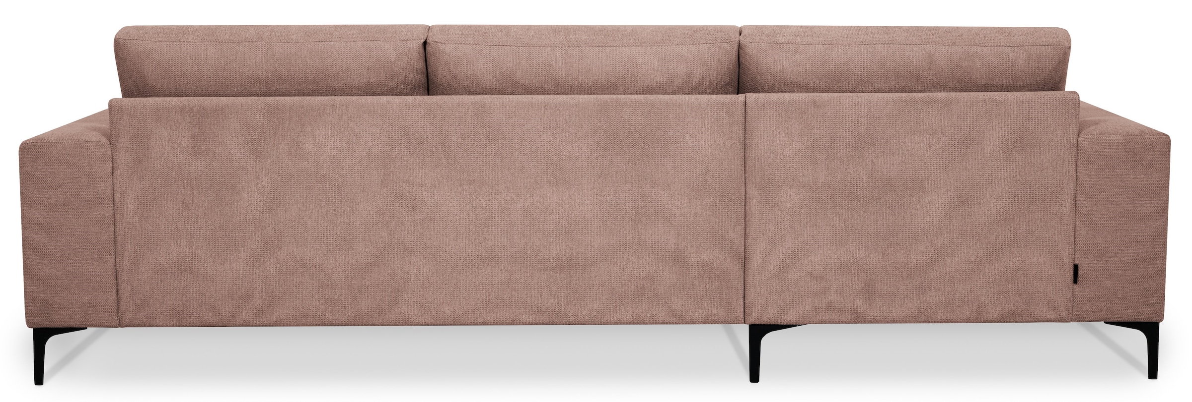 Places of Style Ecksofa »Xander, L-Form,«, Breite 280 cm, Soft-Touch Chenille, schwarze Metallfüßen