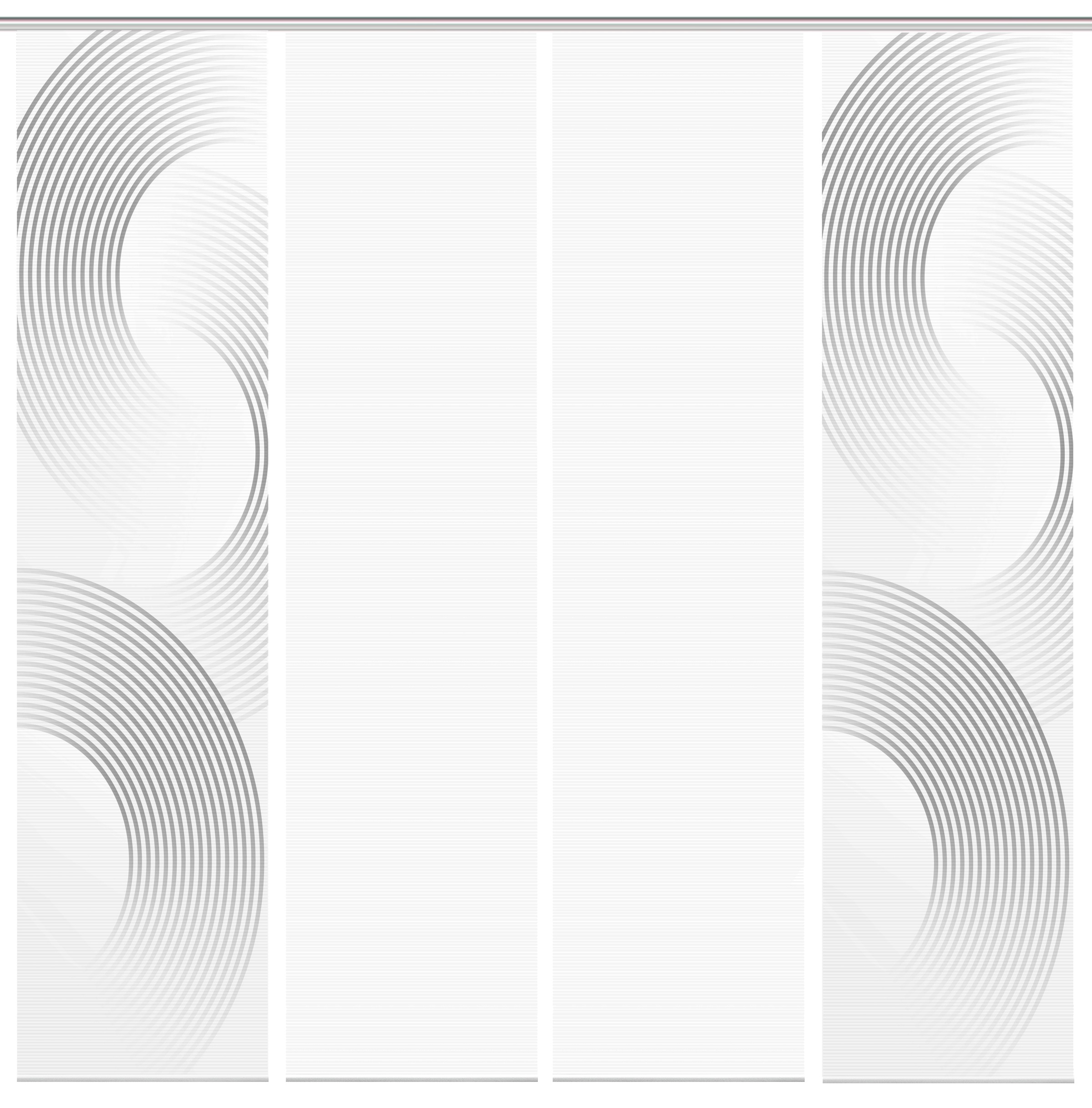 Vision Schiebegardine »BEXON«, (4 St.), SET,SCHIEBEVORHANG,BAMBUS,DIGITALDRUCK