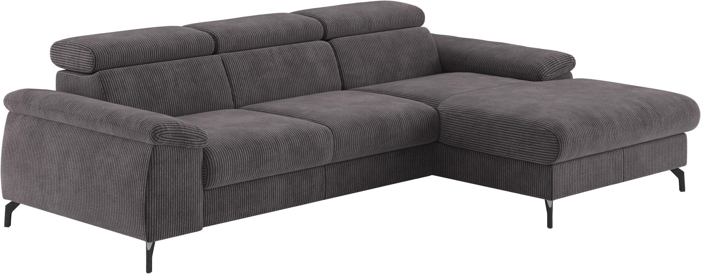 COTTA Ecksofa "Kitty L-Form, B: 242 cm" mit Kopfteilverstellung, optional Schlaffunktion & Bettkasten