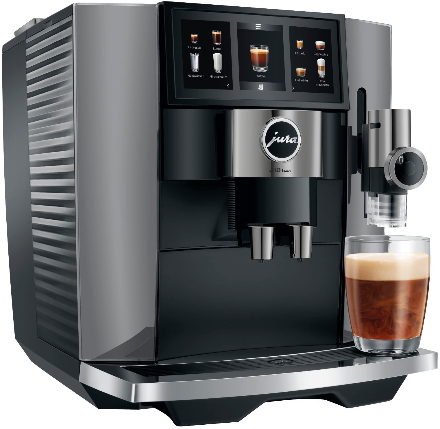 JURA Kaffeevollautomat »15706 J10 twin Diamond Onyx (EA)«