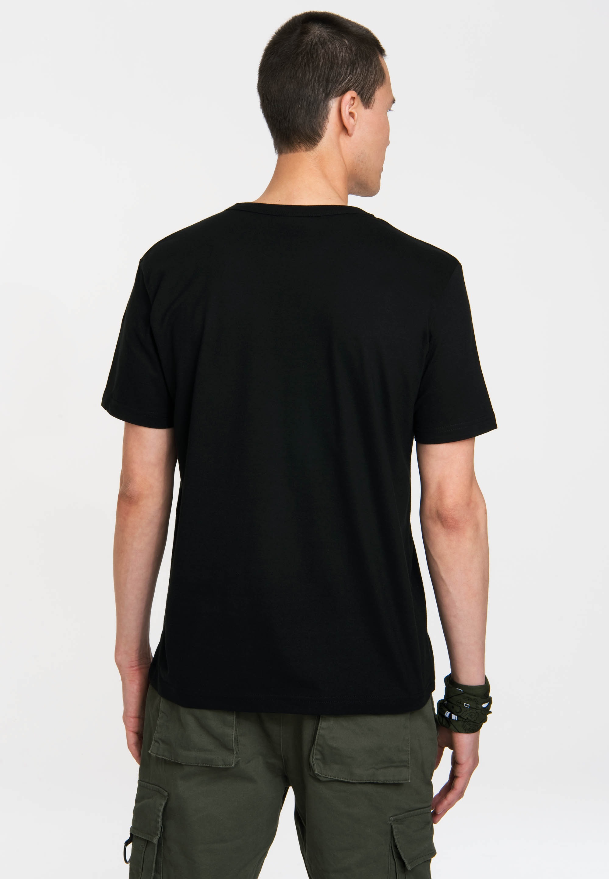 LOGOSHIRT T-Shirt »Slytherin Logo«, mit coolem Frontdruck