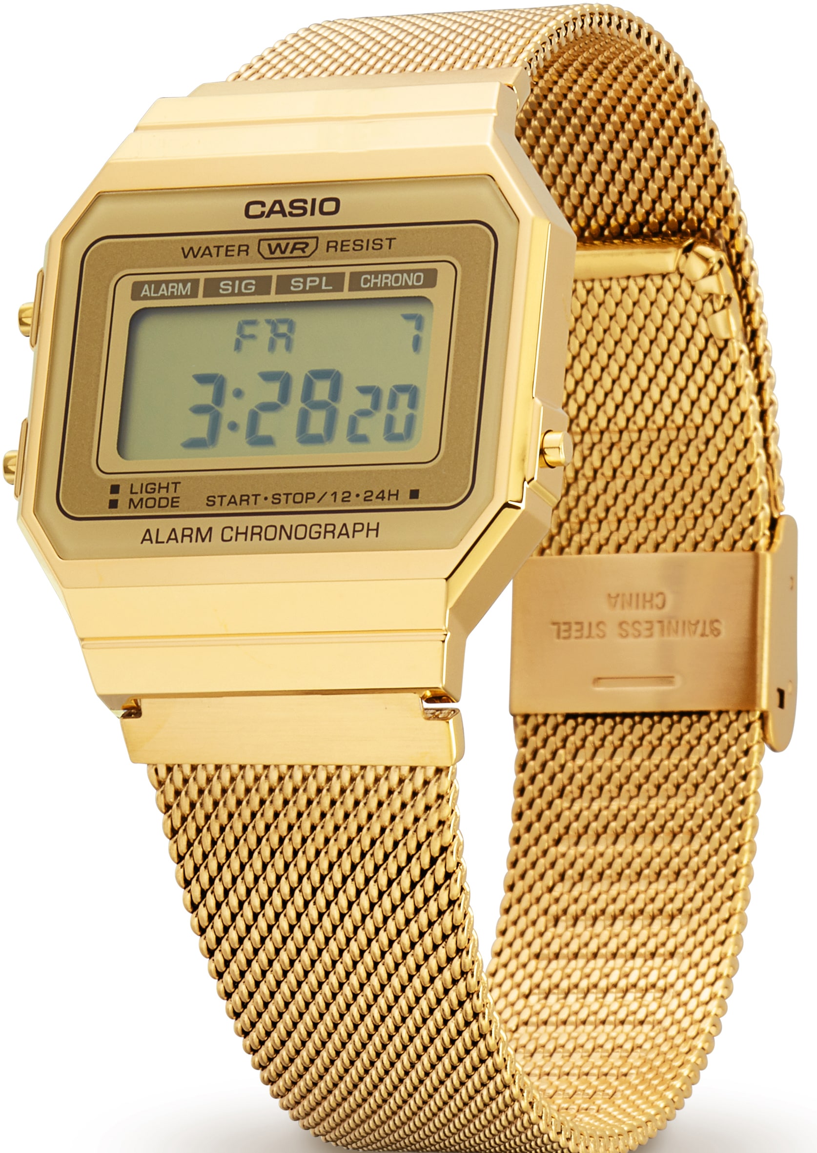 CASIO VINTAGE Chronograph, Quarzuhr, Armbanduhr, Damen, Herren, digital, retro, Stoppfunktion