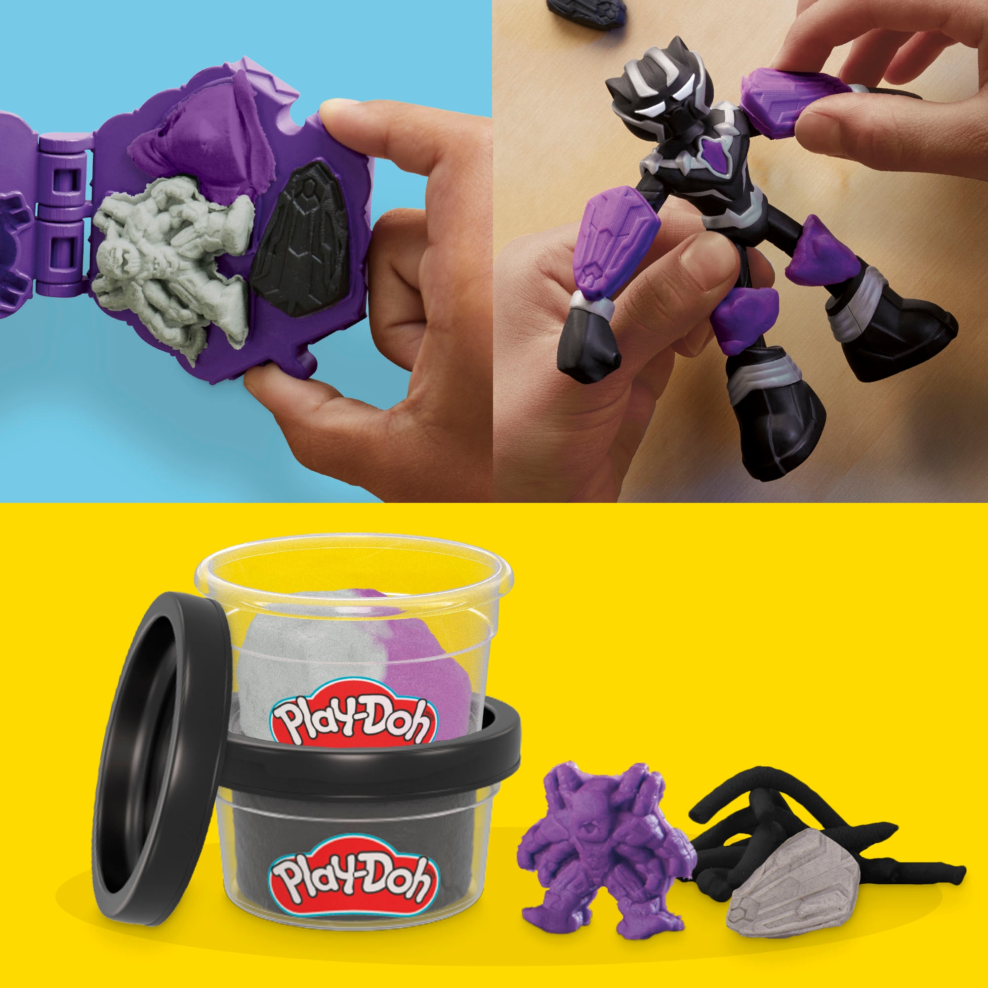 Hasbro Knete »Play-Doh, Marvel Black Panther Action Krallen«