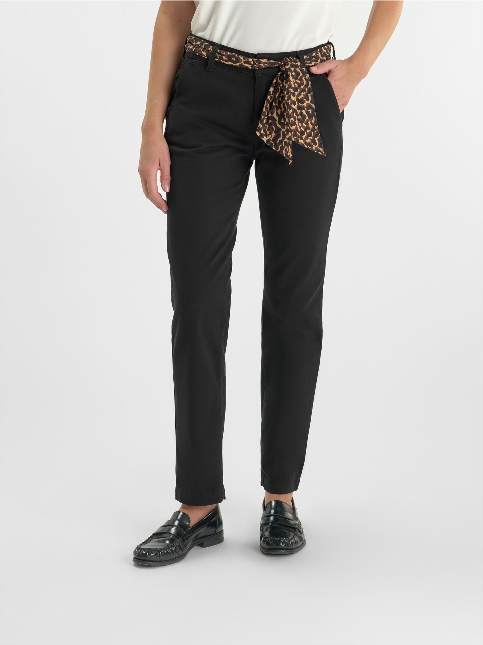 Le Temps Des Cerises Chinohose »KRISTIN«  mit integriertem Gürtel