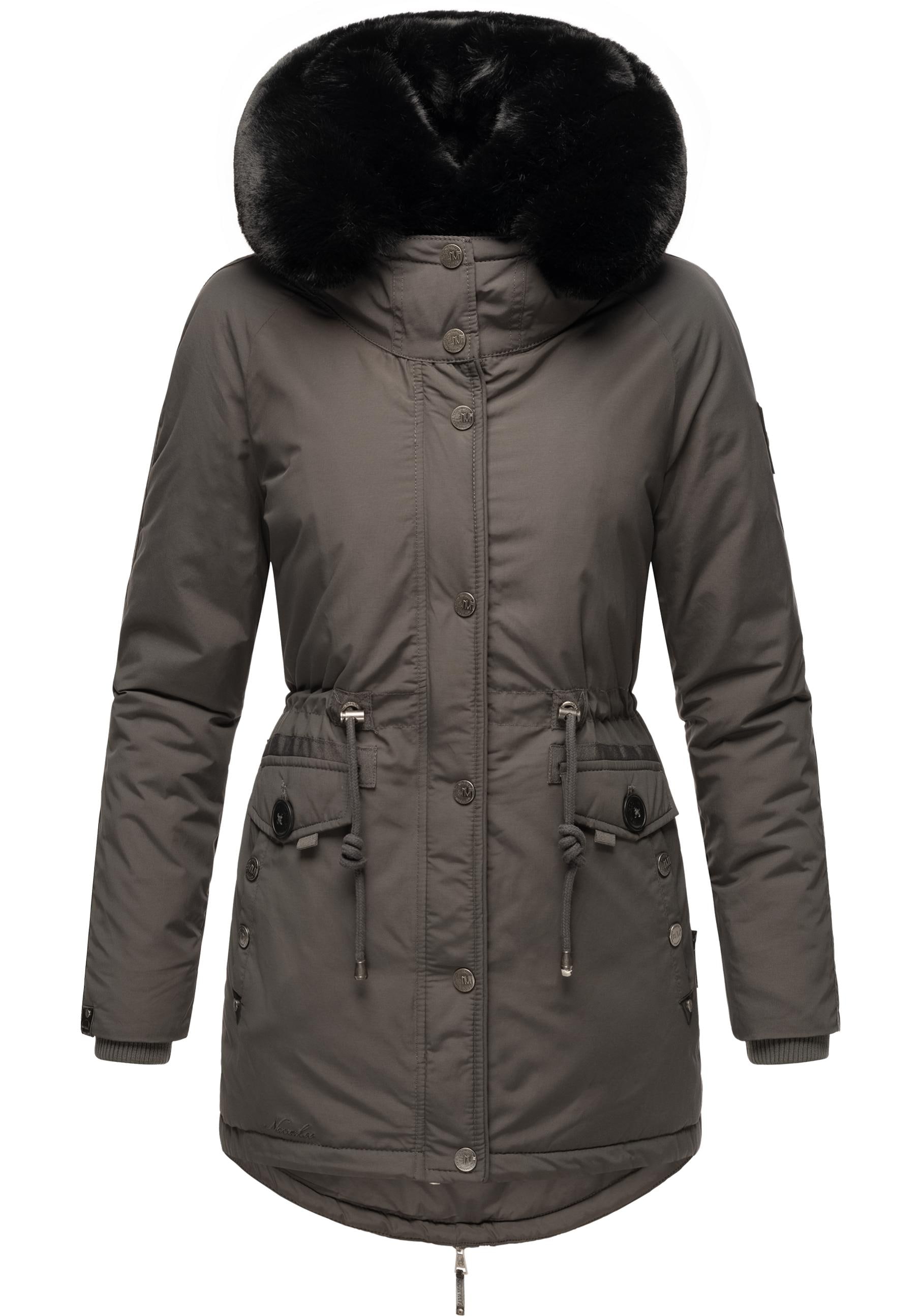 Navahoo Wintermantel "Sweety Deluxe", modischer Winterparka mit großer doppelter Kapuze