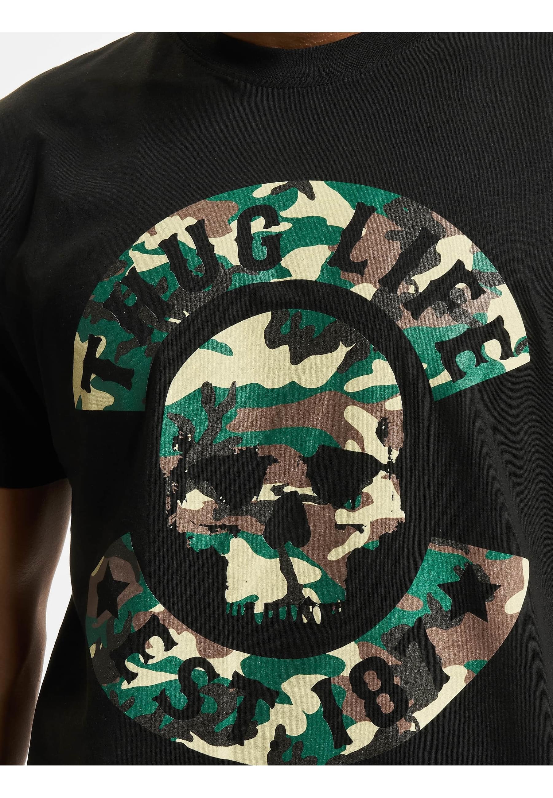 Thug Life T-Shirt »Thug Life Herren Thug Life B.Skull Camo T-Shirt«, (1 tlg.)