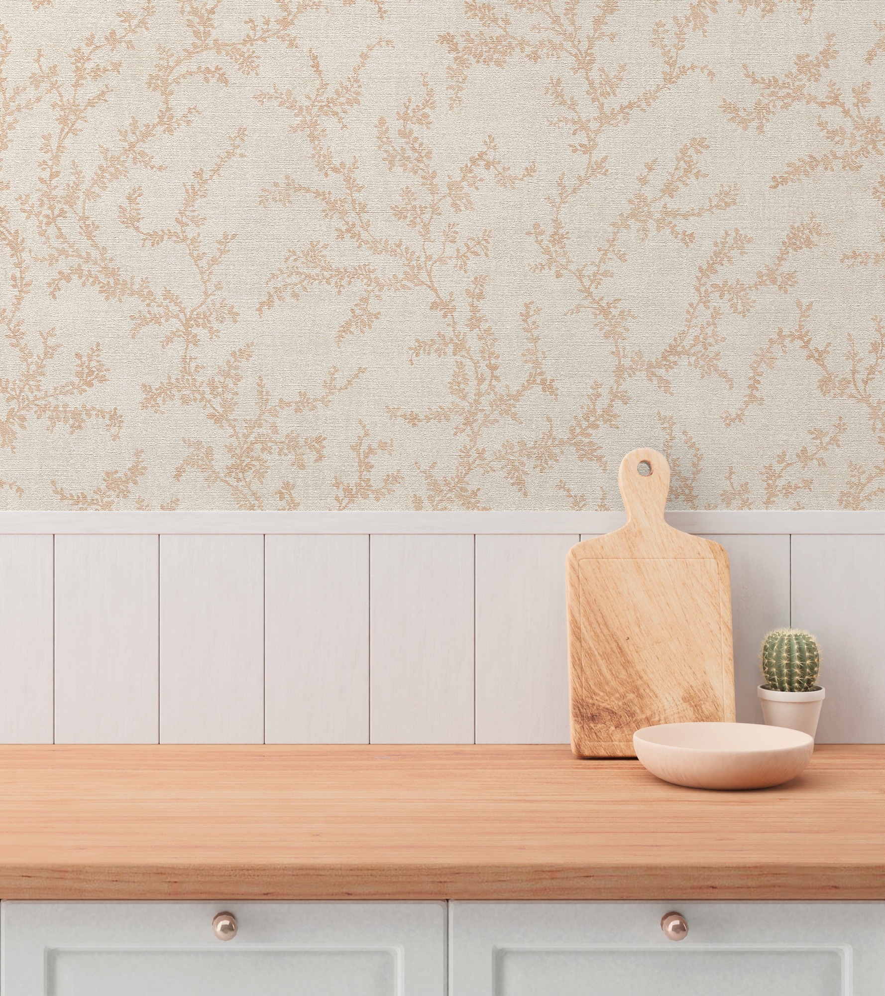 A.S. Création Vliestapete »mit floralem Muster stilvolle Wände« matt strukturiert Elegante Vliestapete mit feinem Blumenmuster