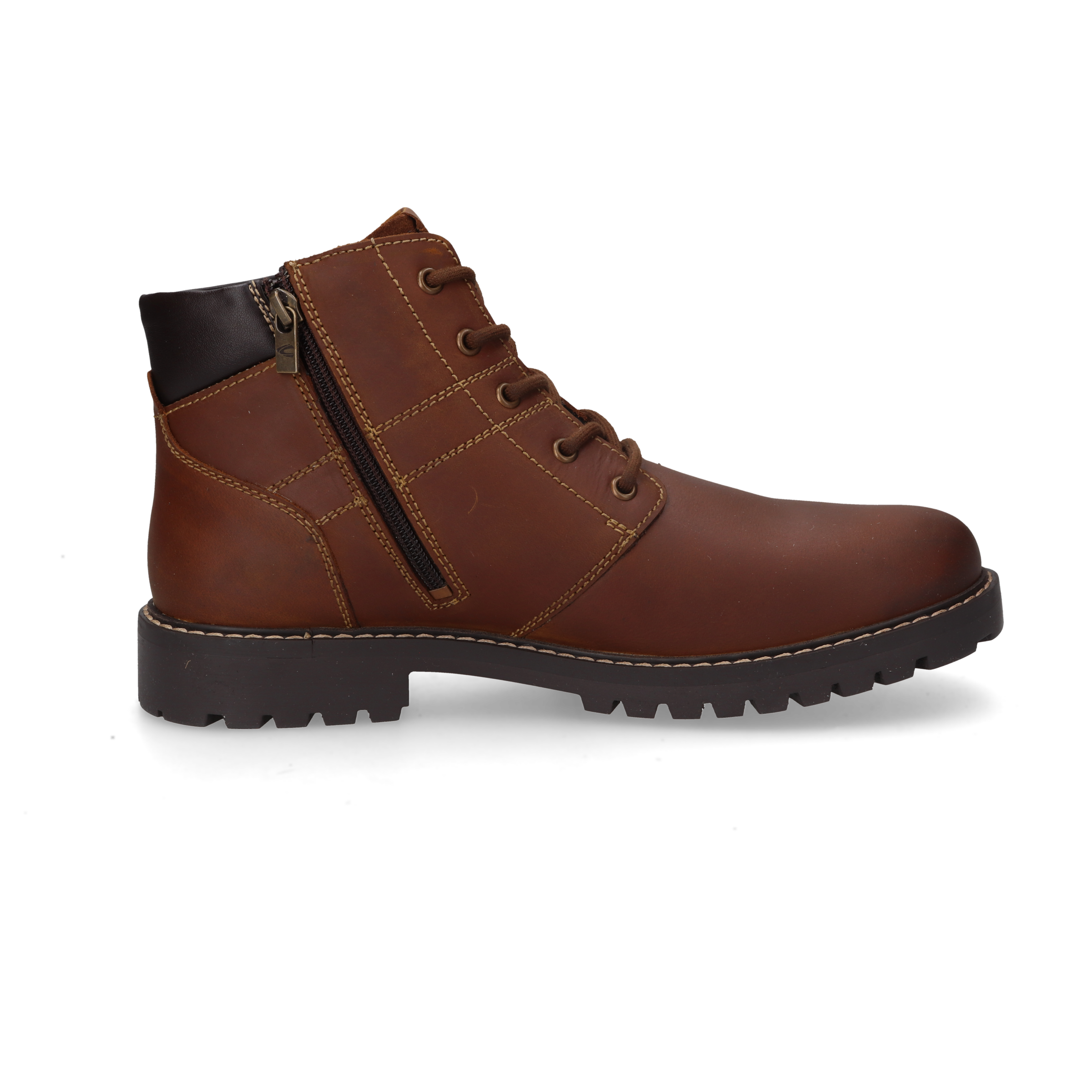 camel active Winterboots, Schnürstiefel mit Profilsohle und Warmfutter