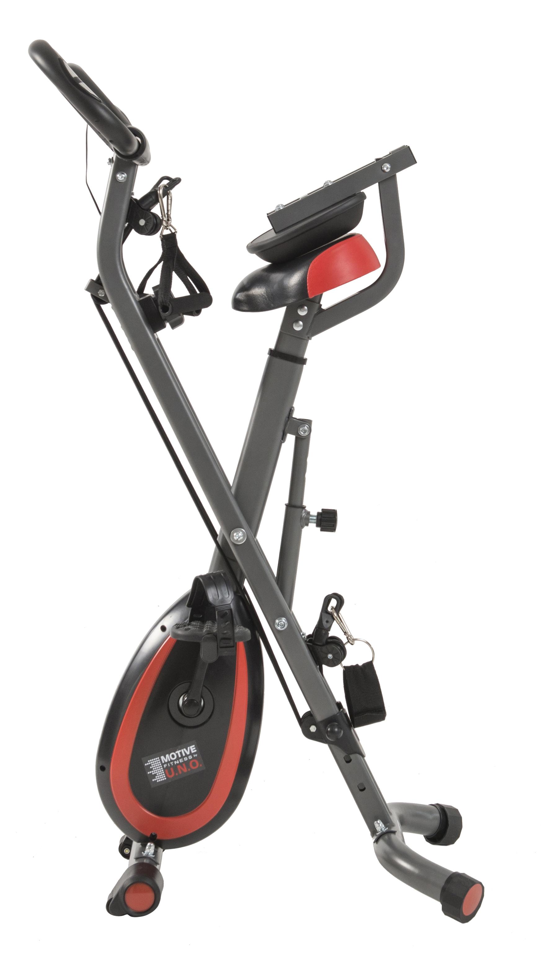 Thumbnail - MOTIVE FITNESS by U.N.O. Heimtrainer "Multi-Function X-BIKE (mit/ohne Unterlegmatte)" klappbar