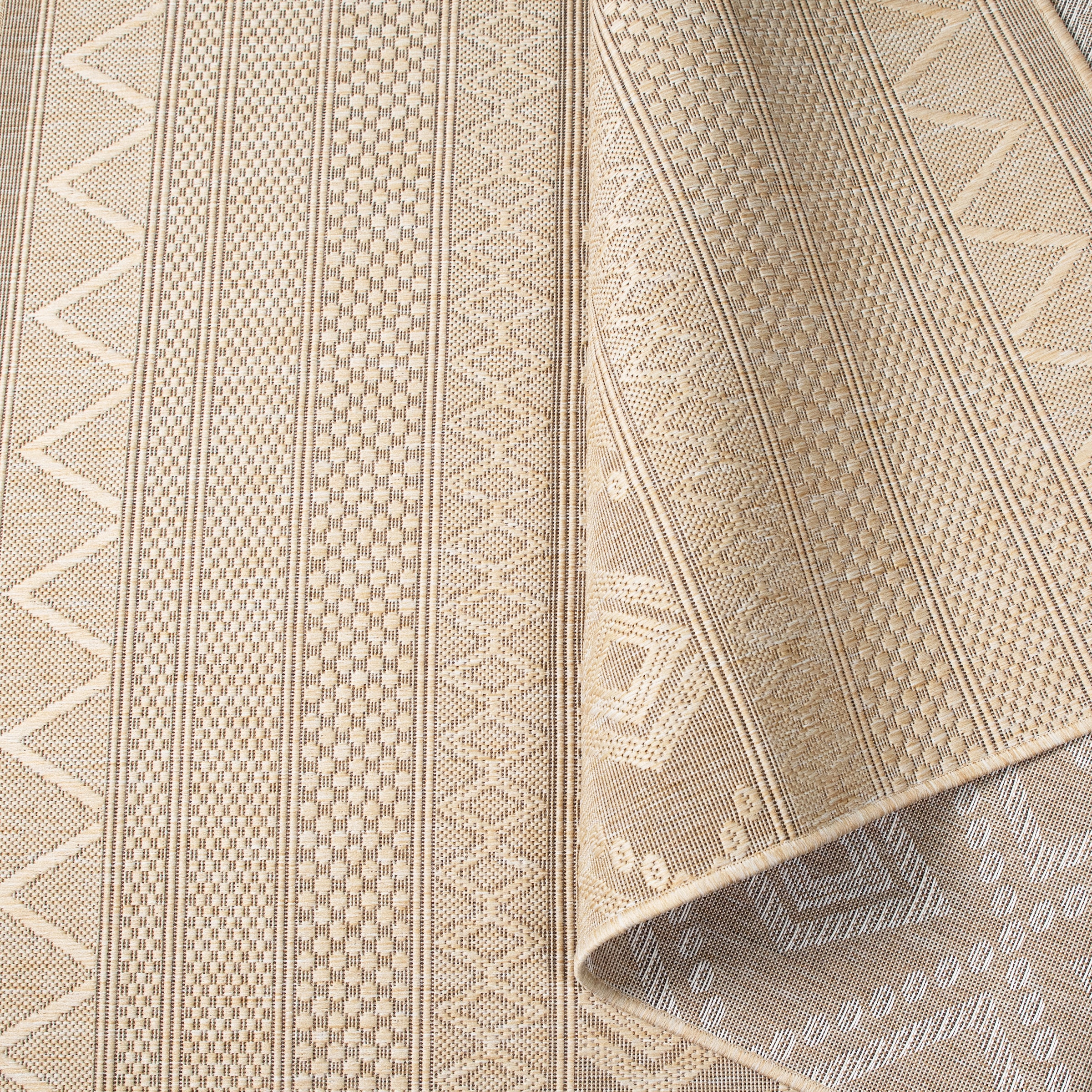 my home Teppich »Toronto auch als Läufer erhältlich«, rechteckig, 3 mm Höhe, In- und Outdoor geeignet, Sisal-Optik, Wetterfest & UV-beständig, Boho