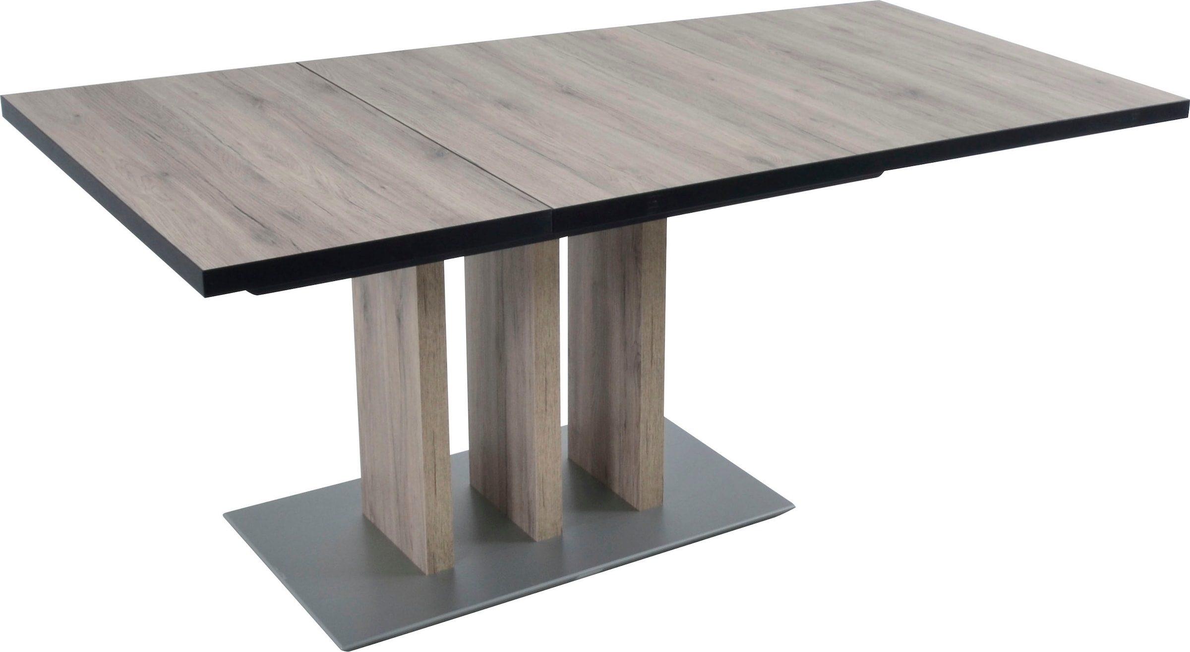 K+W Komfort & Wohnen Eckbankgruppe »Spider II« Set, 4 Stk. tlg. langer Schenkel 227cm, 2 Freischwinger, Auszugstisch in Breite 130 cm