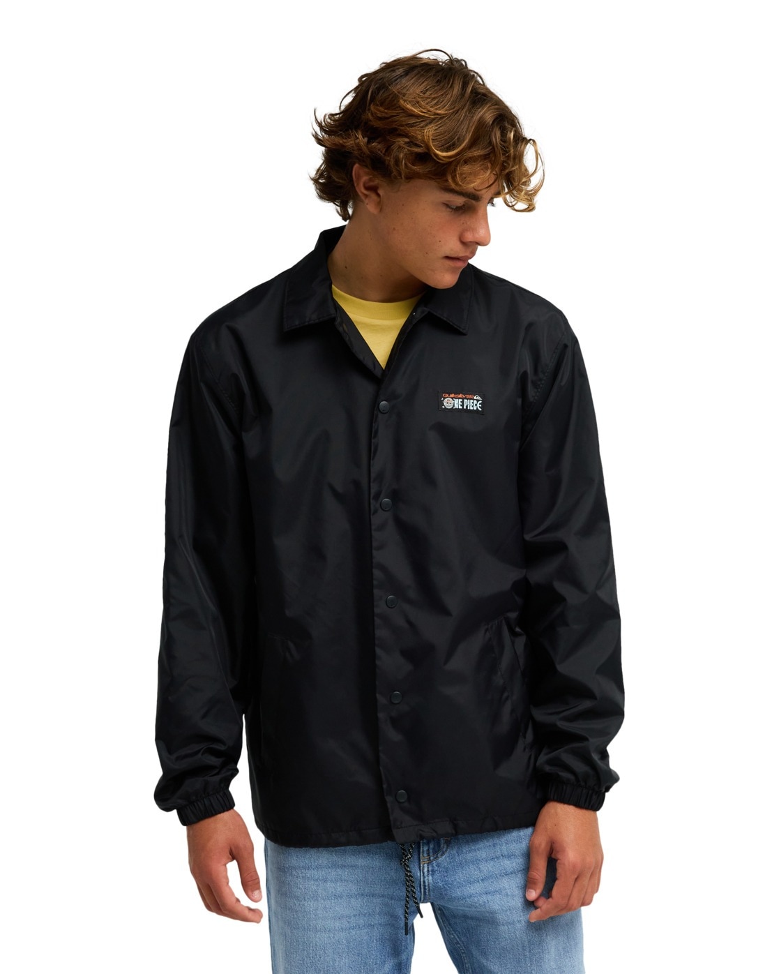 Outdoorjacke QUIKSILVER "One Piece Coach", Gr. XXL, schwarz, Obermaterial: 100% Nylon;, Jacken Outdoorjacke