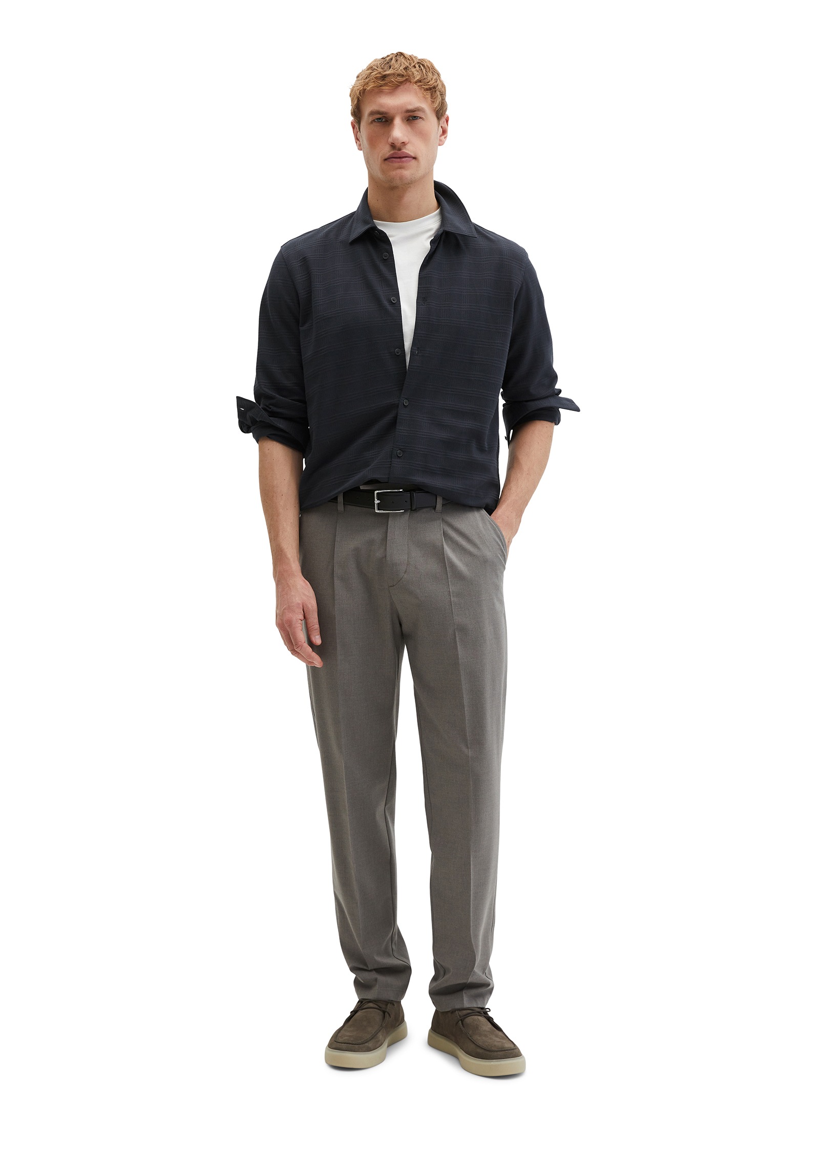 Marc O'Polo Blusenshirt »im strukturierten Karo-Jacquard«