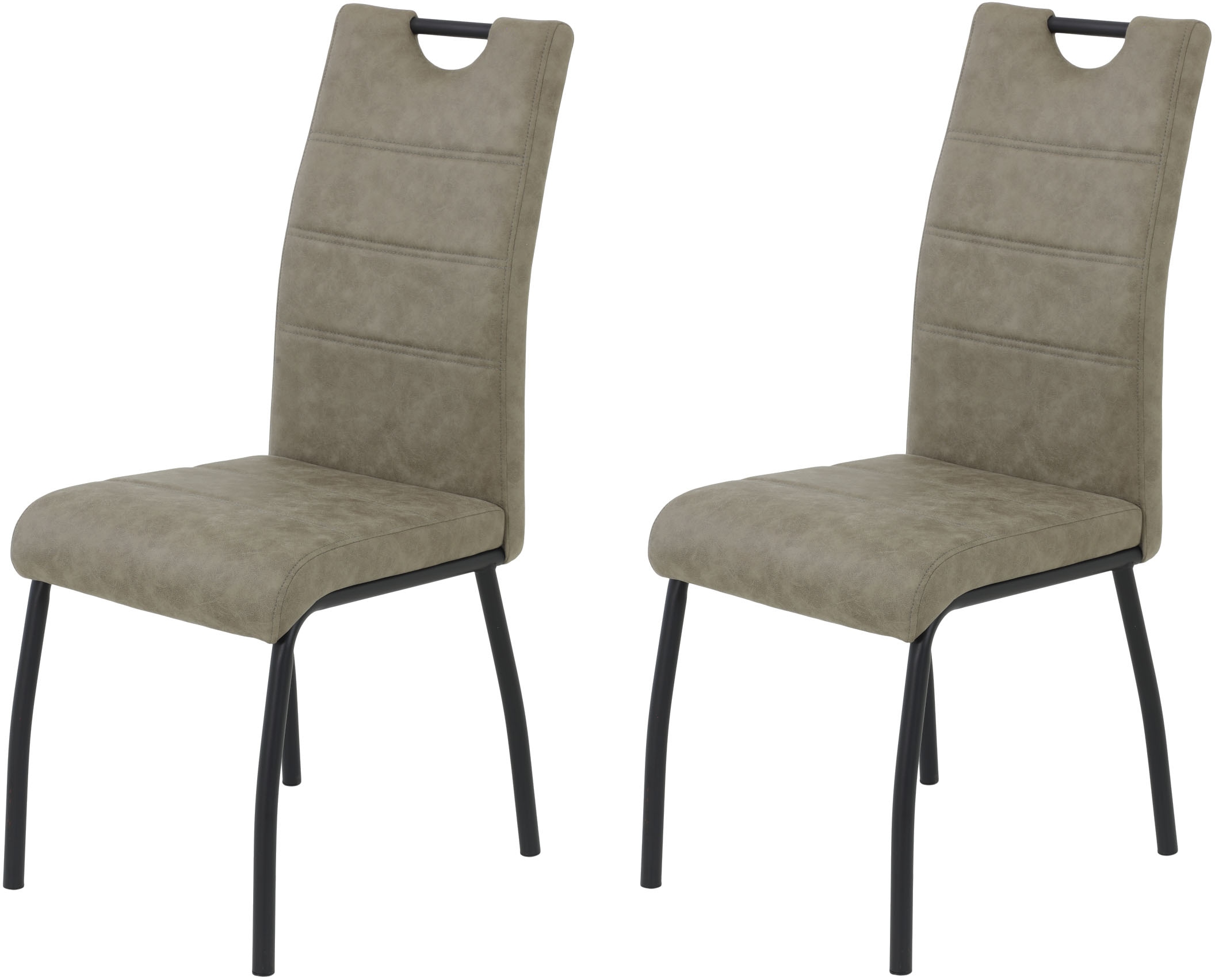 HELA 4-Fußstuhl "PETRA" (Set) 2 Stk.Vierfußstuhl; Vintage Optik; mit Griff; günstig online kaufen