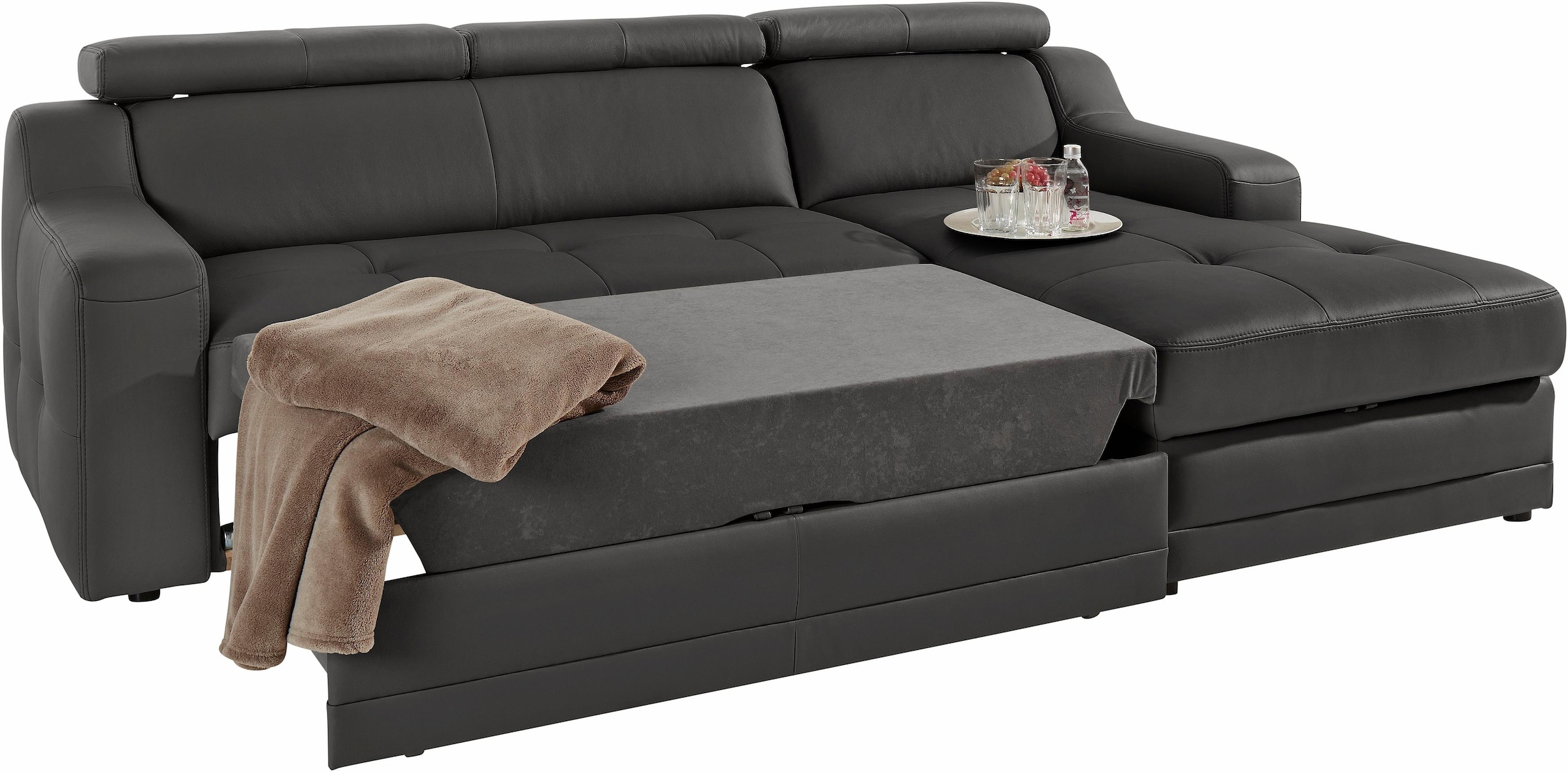 exxpo - sofa fashion Ecksofa "Lotos, bequem und funktionell, Federkern, Bre günstig online kaufen
