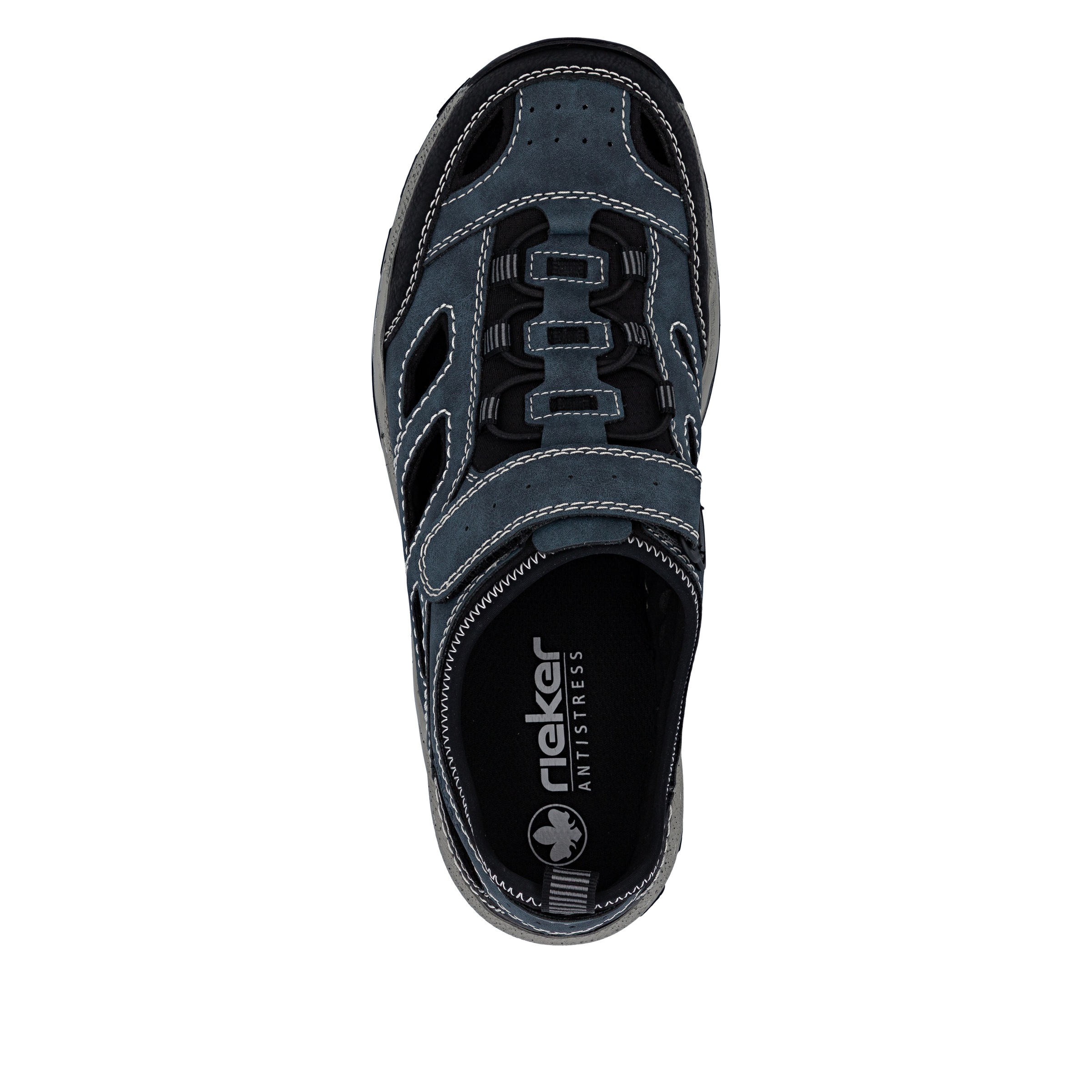 Rieker Slip-On Sneaker  Schlupfschuh, Trekkingschuh, Outdoorschuh mit Klettriegel