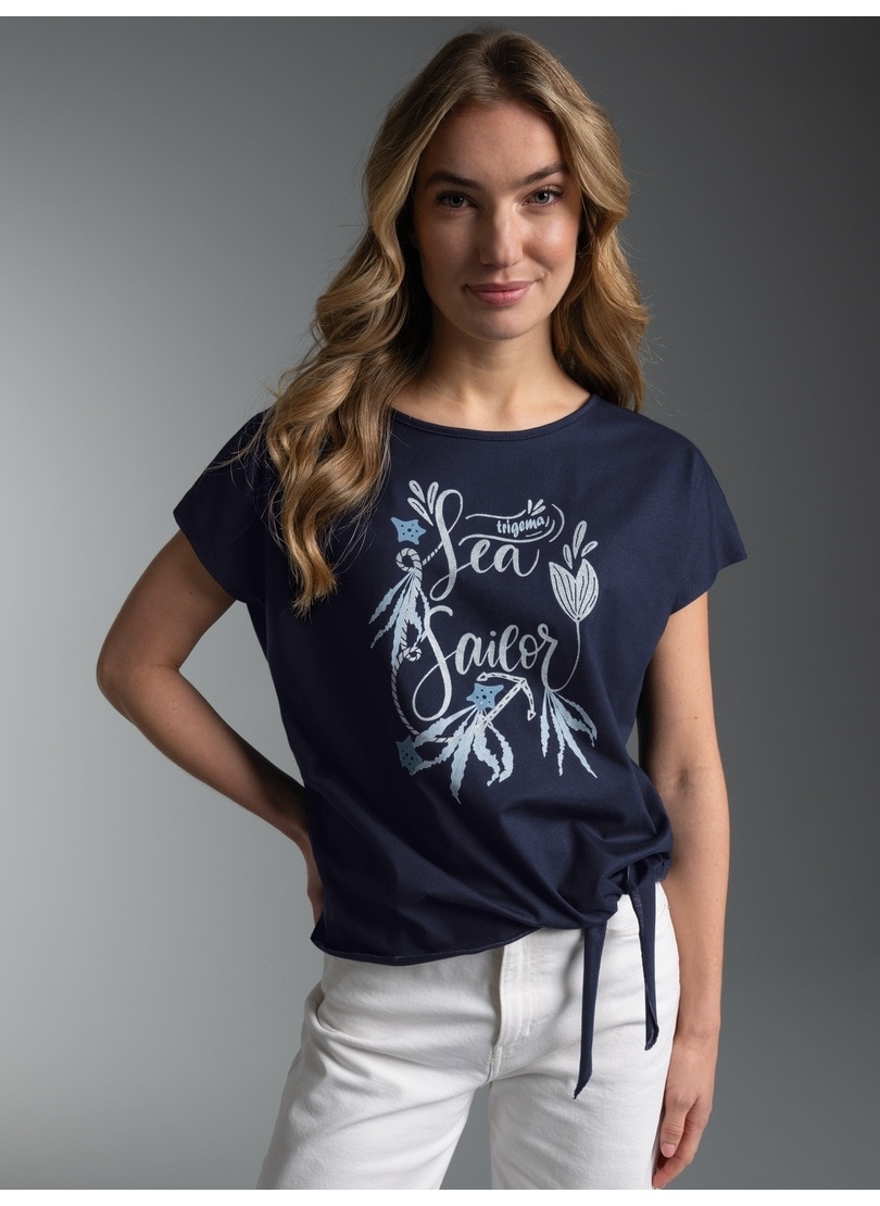 Trigema "TRIGEMA T Shirt mit Maritimem Motiv" 1