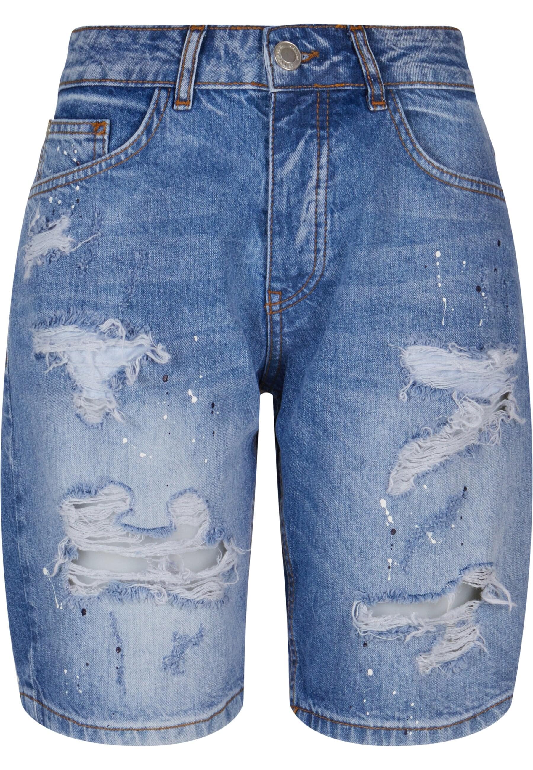 2Y Studios Shorts "2Y Studios Herren 2Y Destroyed Denim Shorts", (1 tlg.)