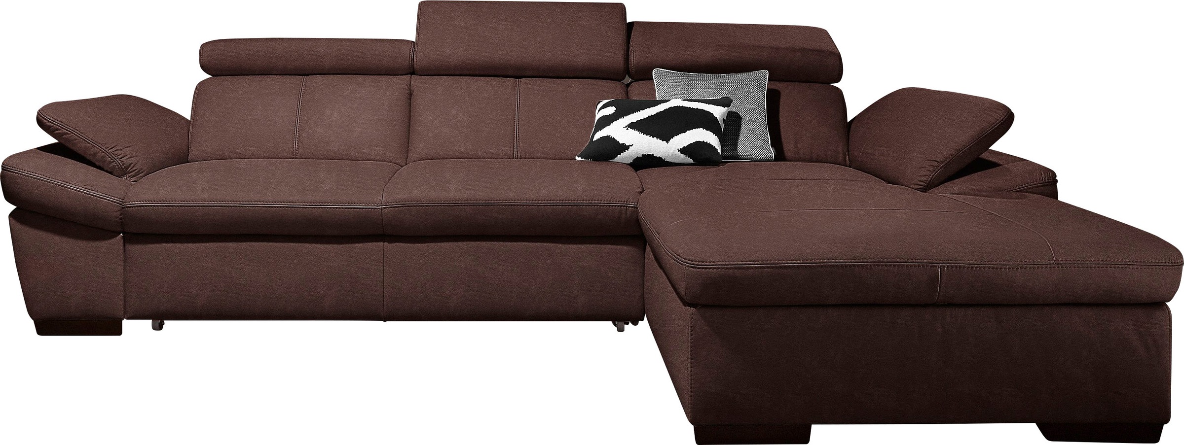 exxpo - sofa fashion Ecksofa "Salerno, Funktionssofa, Breite 280cm, hoher S günstig online kaufen