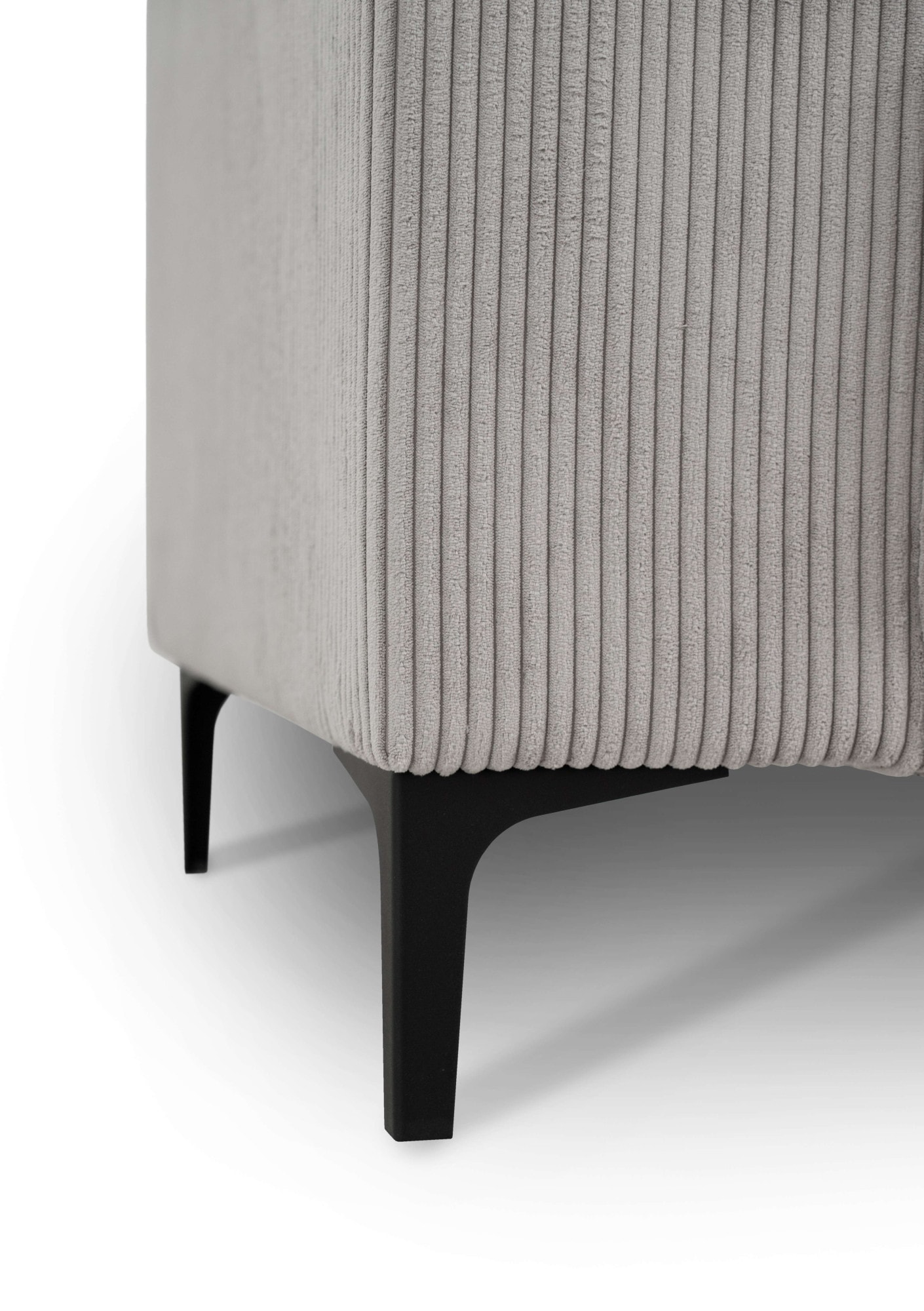 OTTO home 3-Sitzer »OLAND Cord, Sofa, B: 224 cm, Skandi-Design« Struktur, Flachgewebe, Luxus-Microfaser, Boucle