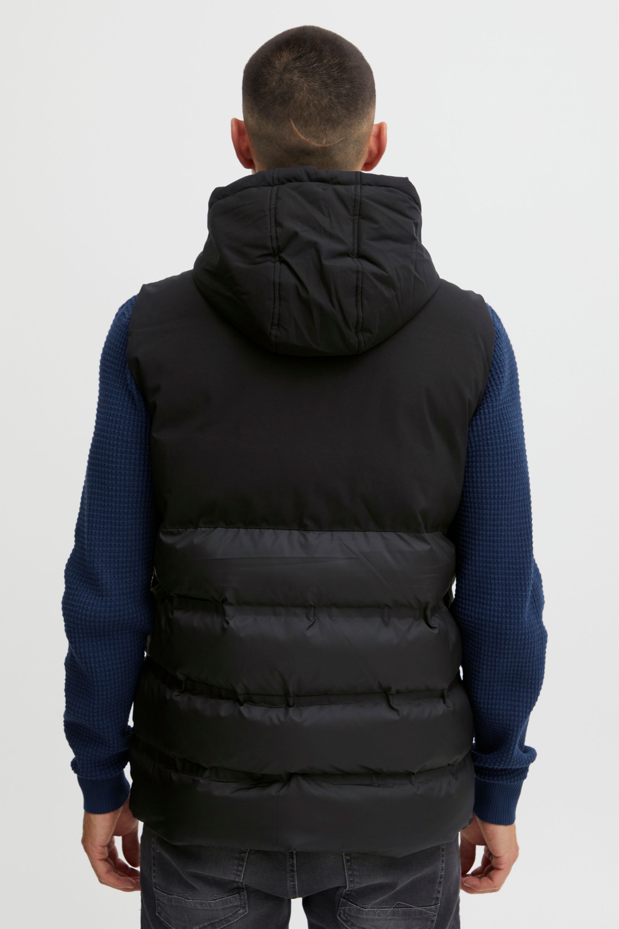 Steppweste BLEND "BHOuterwear", Herren, Gr. M, schwarz, 100% Polyester, unifarben, regular fit normal, Westen Steppweste, Stilvolle Steppweste 6