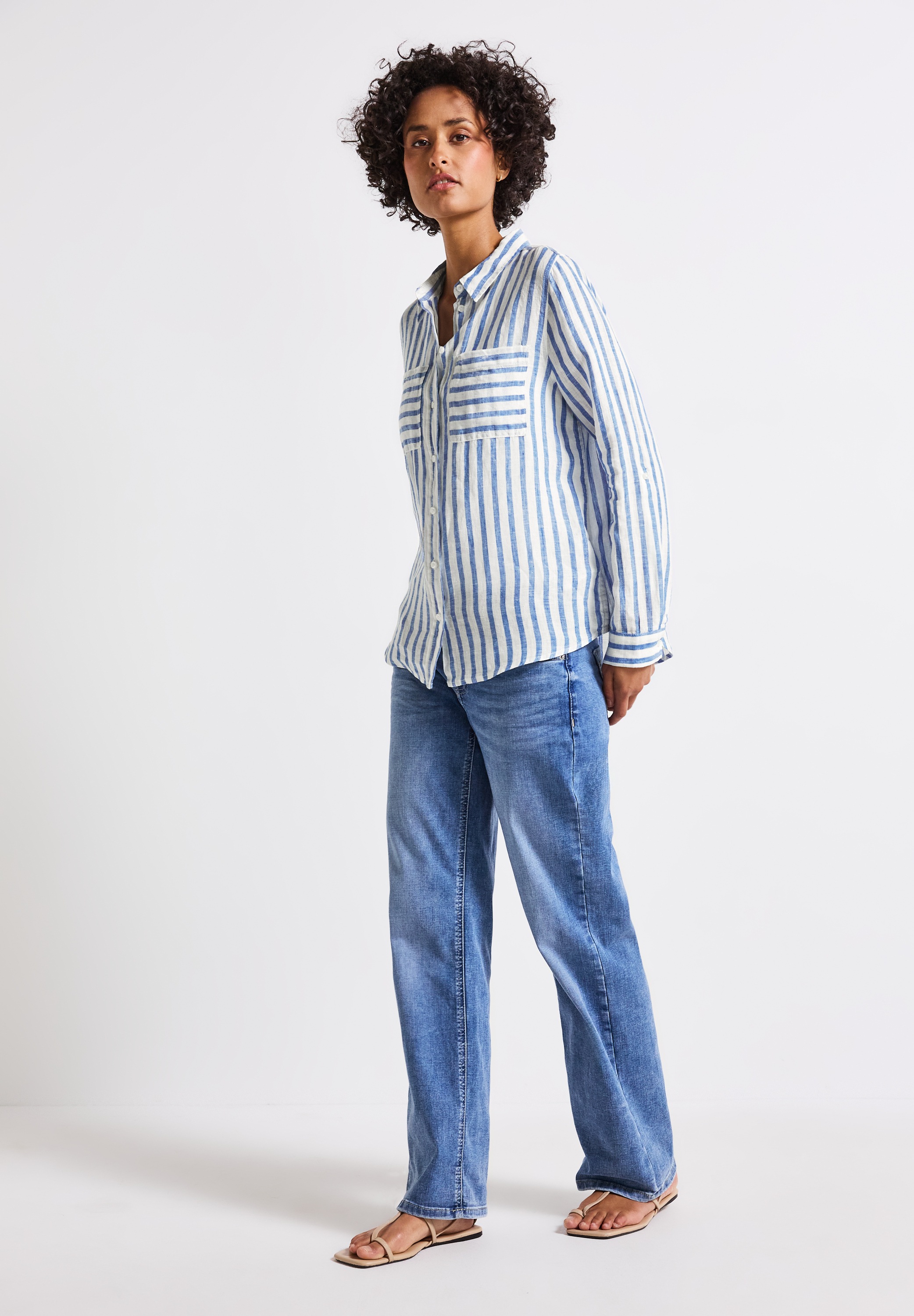 Thumbnail - STREET ONE Langarmbluse mit Brusttaschen