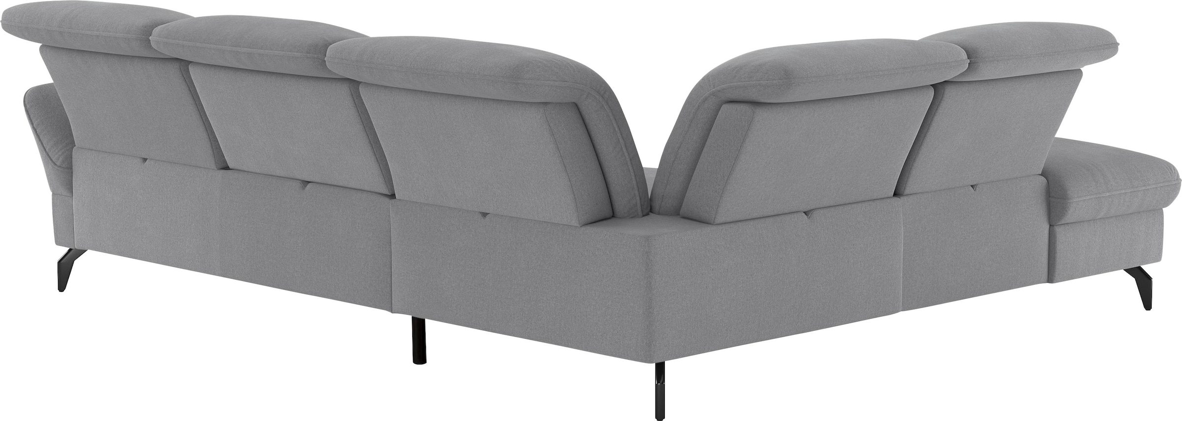 sit&more Ecksofa »Leandro L-Form«, Wahlweise mit Bett-, Kopfteil - und Armlehnfunktion, sowie Stauraum