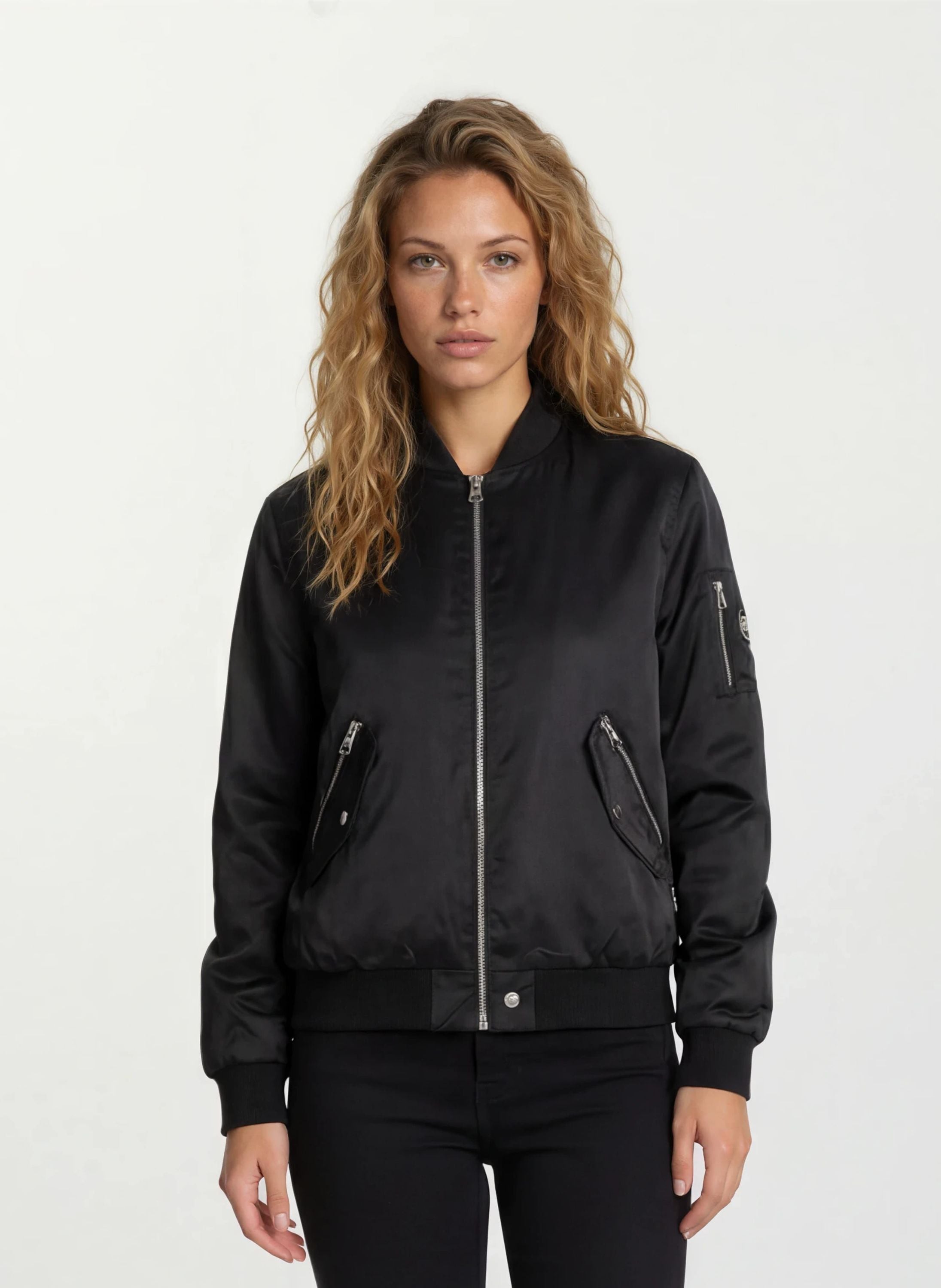 trueprodigy Bomberjacke "Hardi F Bomberjacke mit diversen Reißverschlüssen" ohne Kapuze