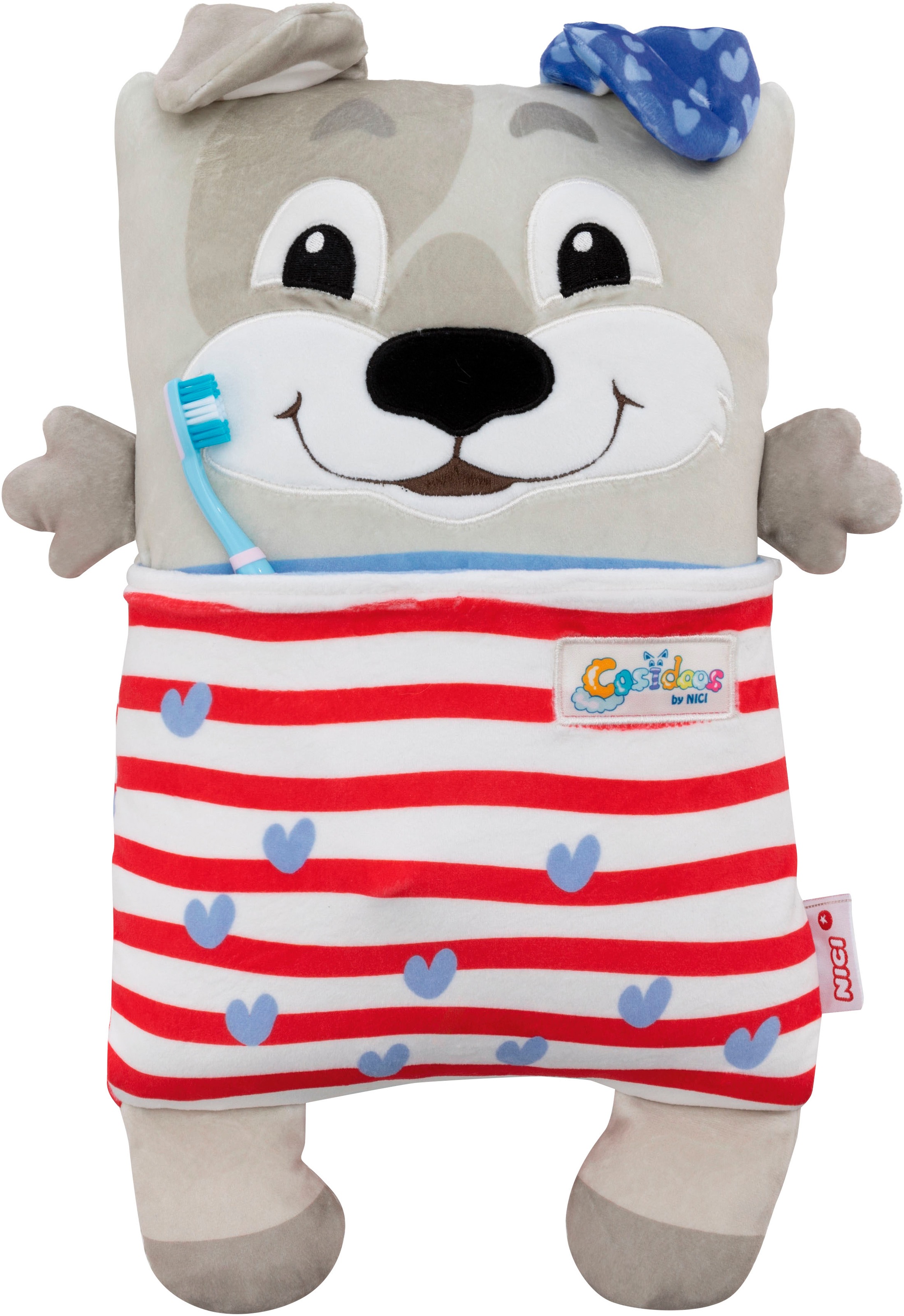 Nici Kuscheltier »Cosidoos, Hund mit Wendefunktion 30x20 cm«, enthält recyceltes Material (Global Recycled Standard)