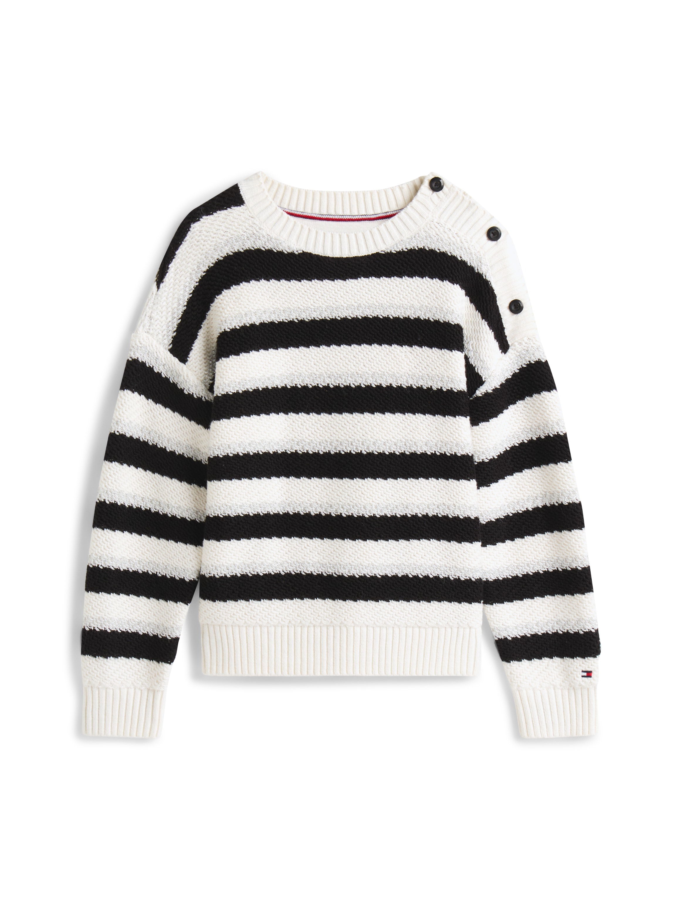 Tommy Hilfiger Strickpullover »LUREX STRIPE SWEATER« Kinder bis 16 Jahre