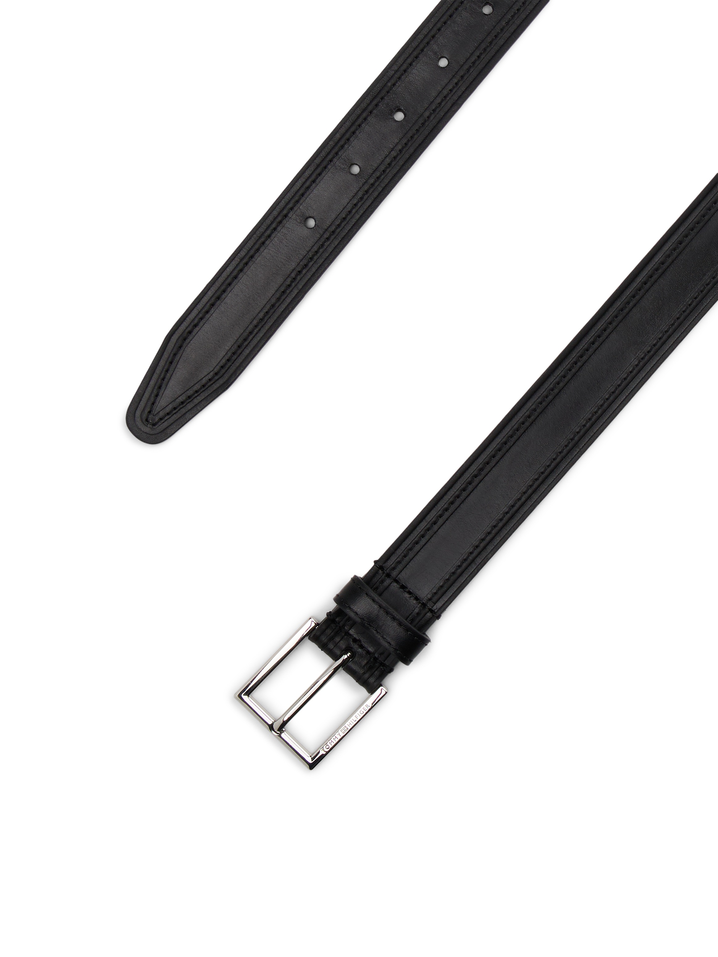 Tommy Hilfiger Ledergürtel »HUDSON EMBOSS LEATHER 3.0«, Größenverstellbar
