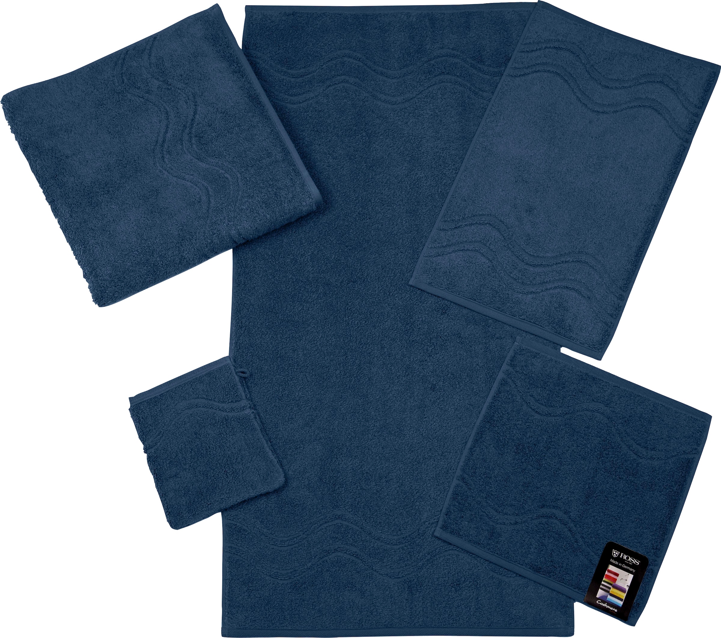 ROSS Duschtuch »Cashmere feeling«, (1 St.), mit Wellen-Bordüre