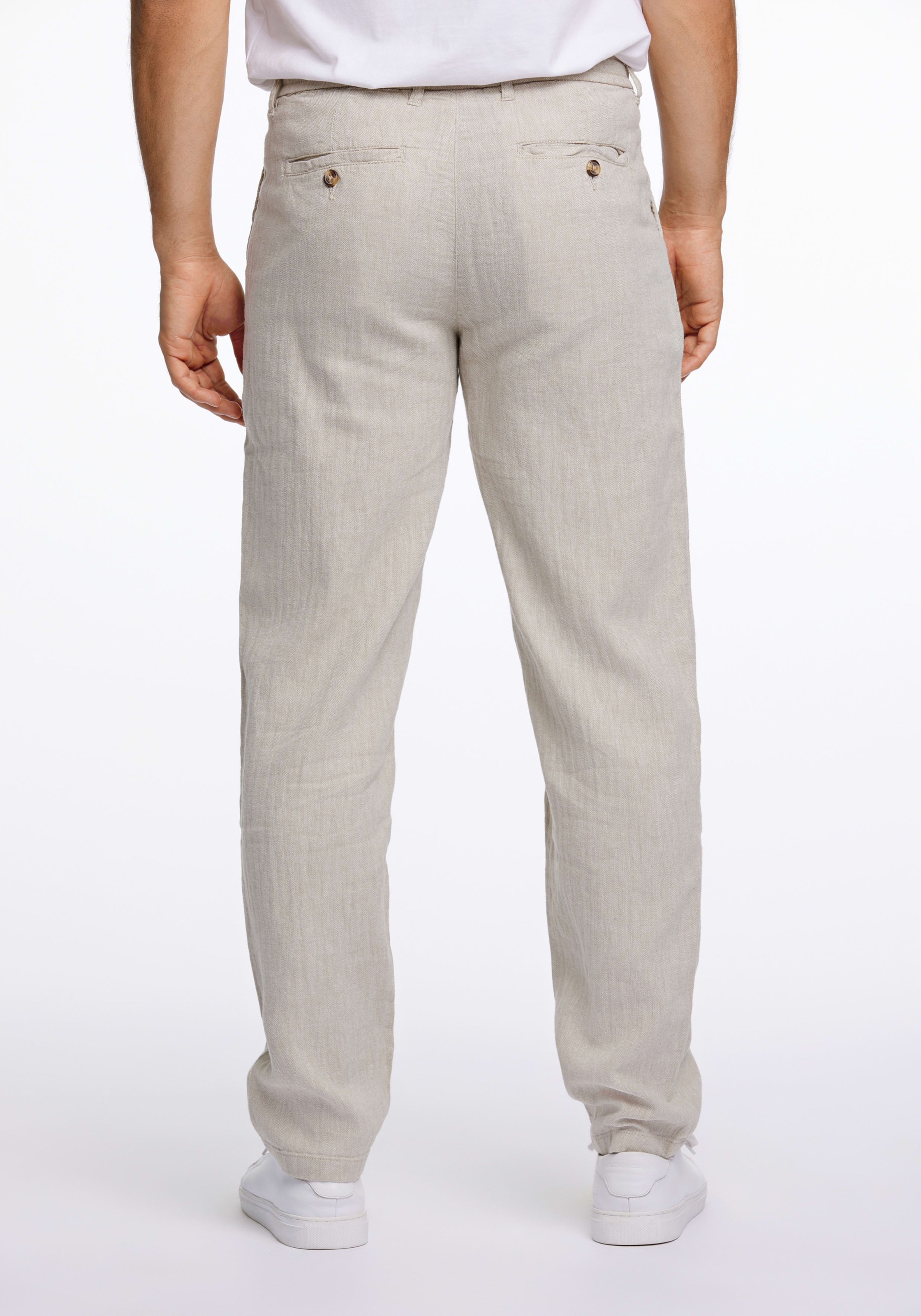 LINDBERGH Leinenhose mit Kordelzug und elastischem Bund günstig online kaufen