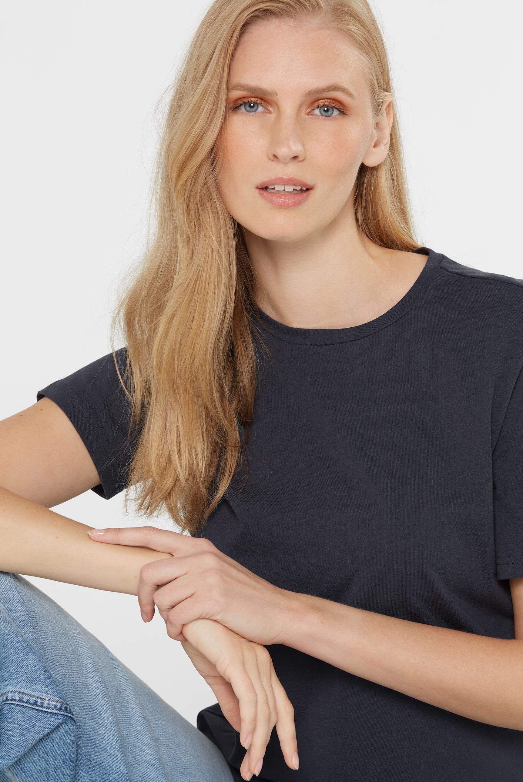 SENSES.THE LABEL Rundhalsshirt, aus Baumwolle
