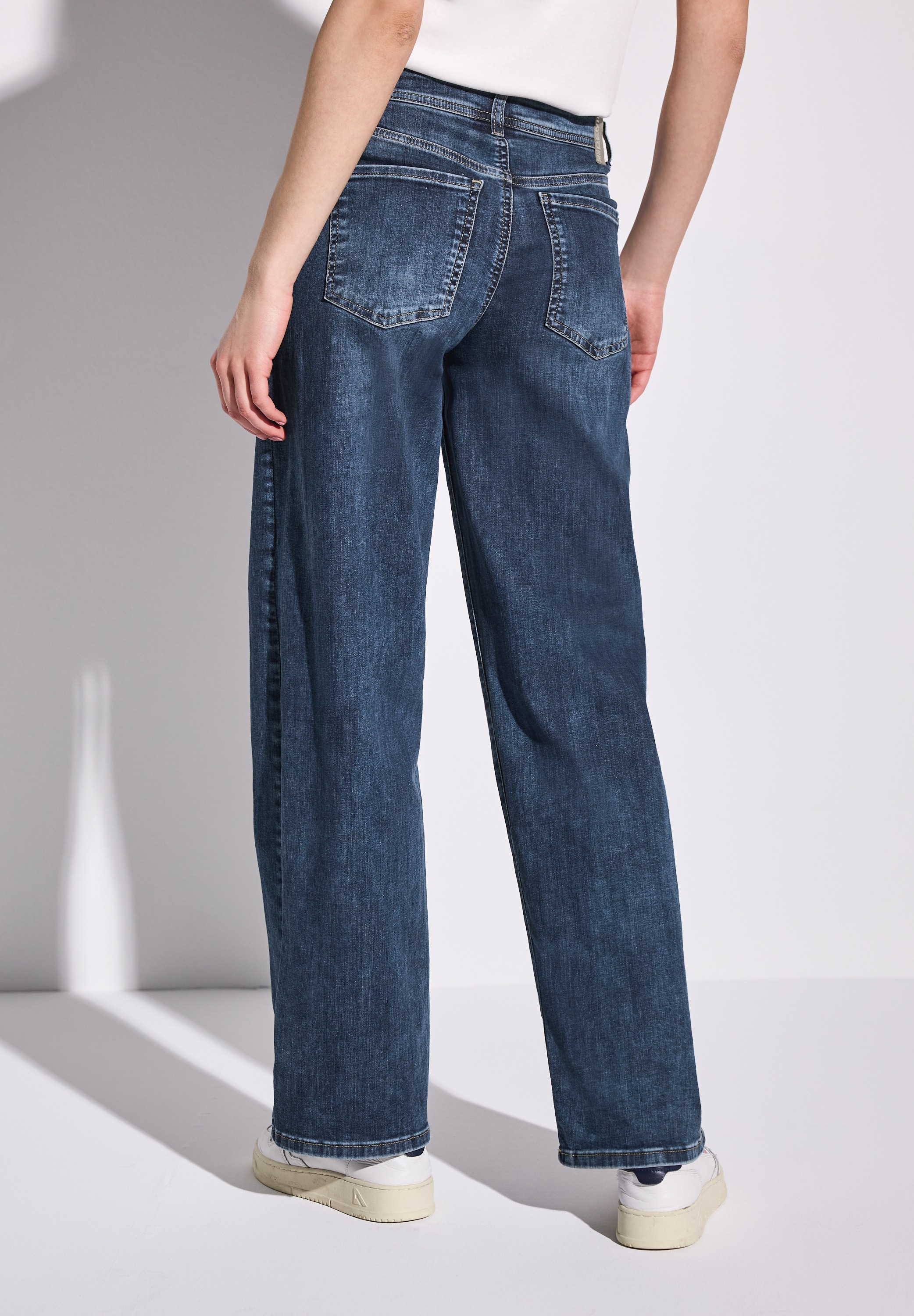 STREET ONE Loose-fit-Jeans, Middle Waist günstig online kaufen