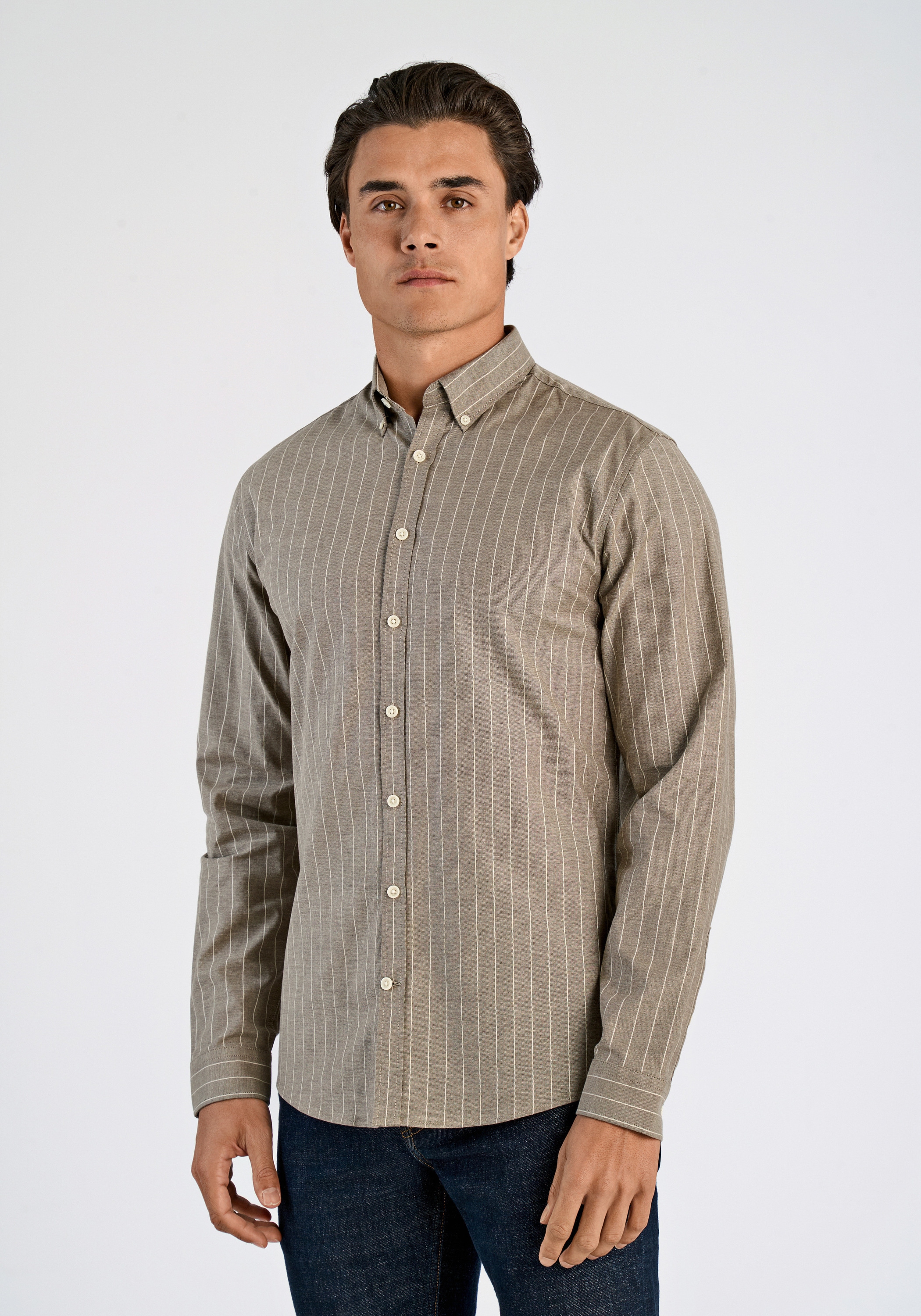 LINDBERGH Businesshemd "Oxford-Hemd (Langarm) Relaxed Fit"