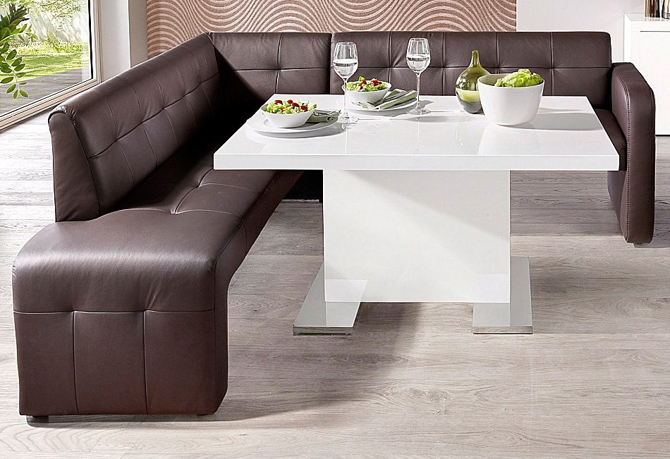 exxpo - sofa fashion Essbank »Barista, bequem und elegant, hohe Bodenfreiheit,«, Eckbank Barista bequem und elegant, hochwertige Detailverarbeitung