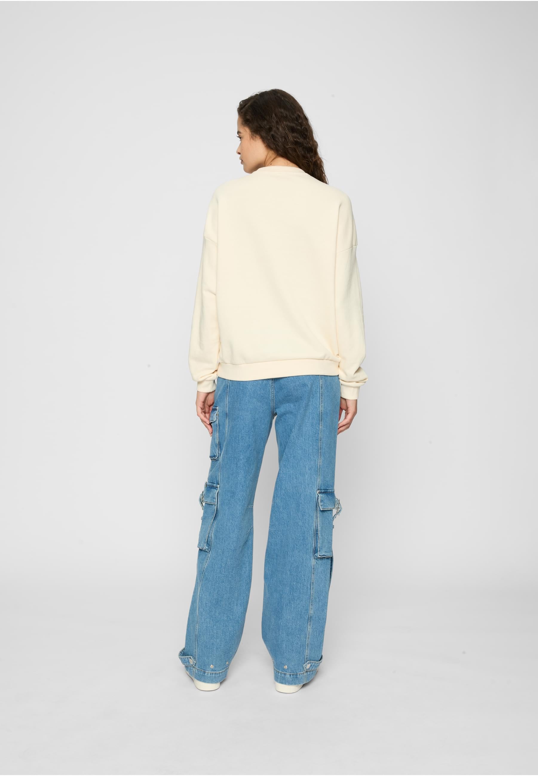 URBAN CLASSICS Sweater »Urban Classics Damen Ladies Oversized Light Terry Crewneck«