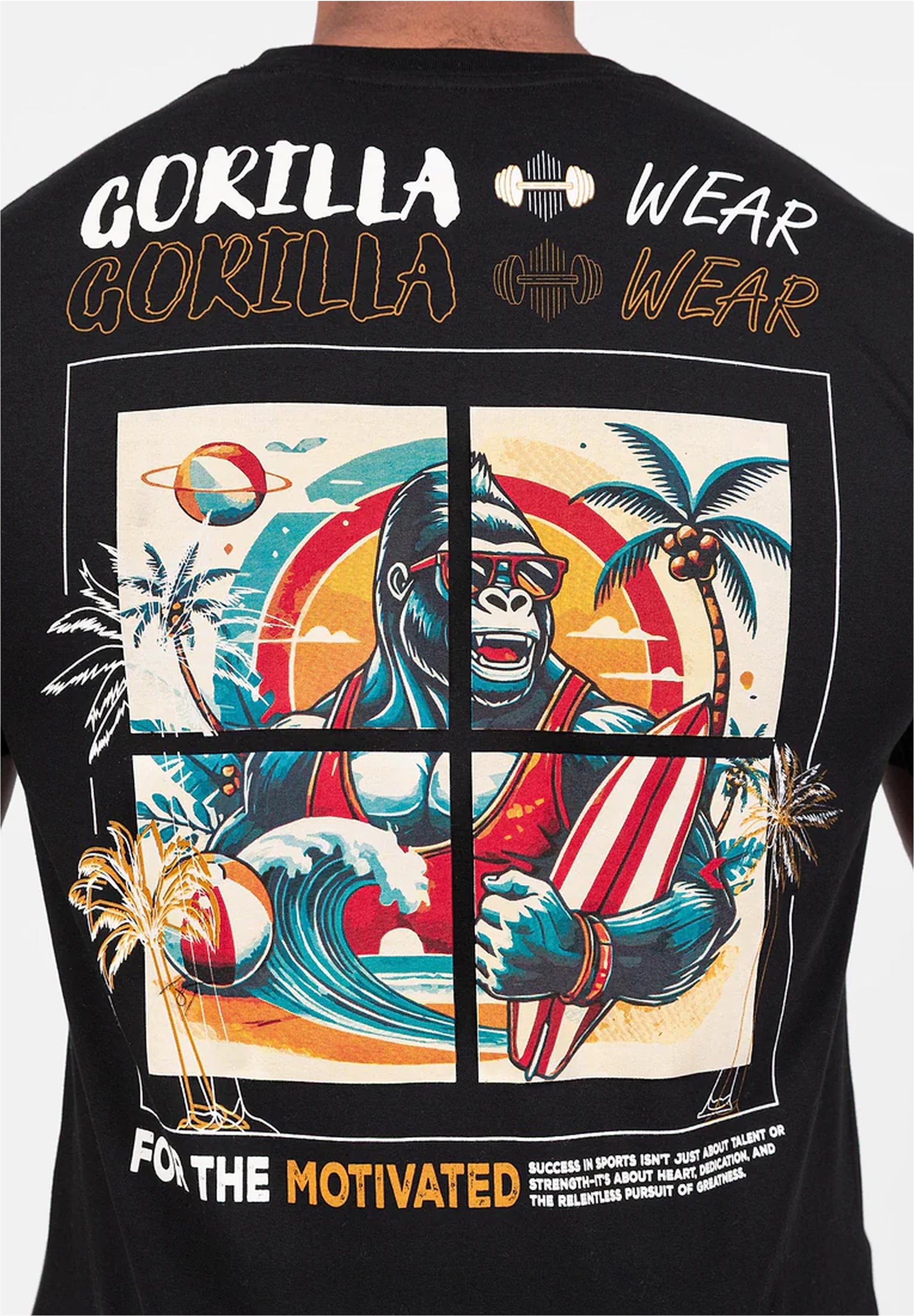 Gorilla Wear Funktionsshirt »Santa Cruz«, mit großem Rücken-Print