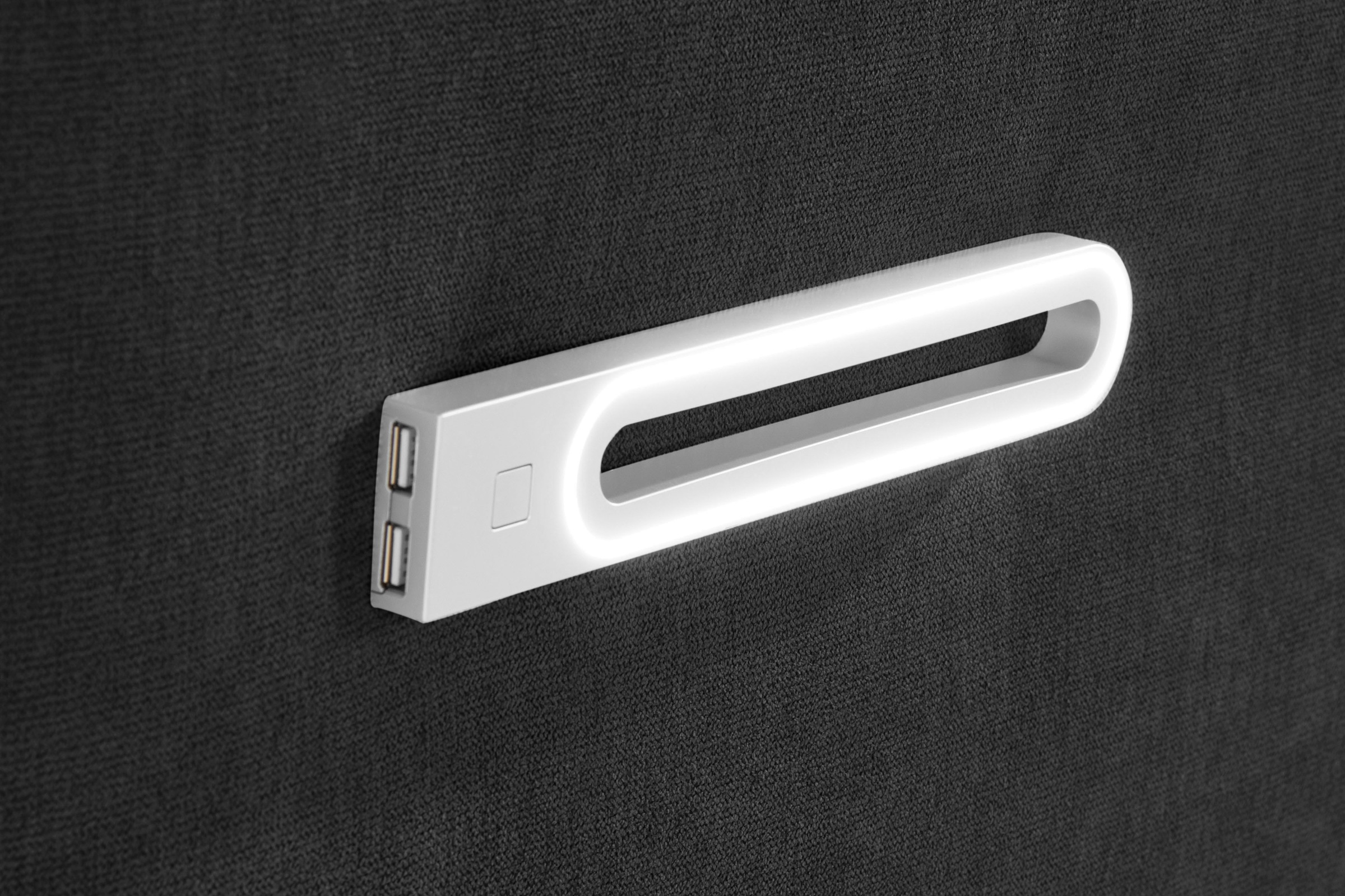 INOSIGN Boxbett »Luan«, Schubkästen, LED-Beleuchtung und Topper, in Breite 120 cm und 180 cm