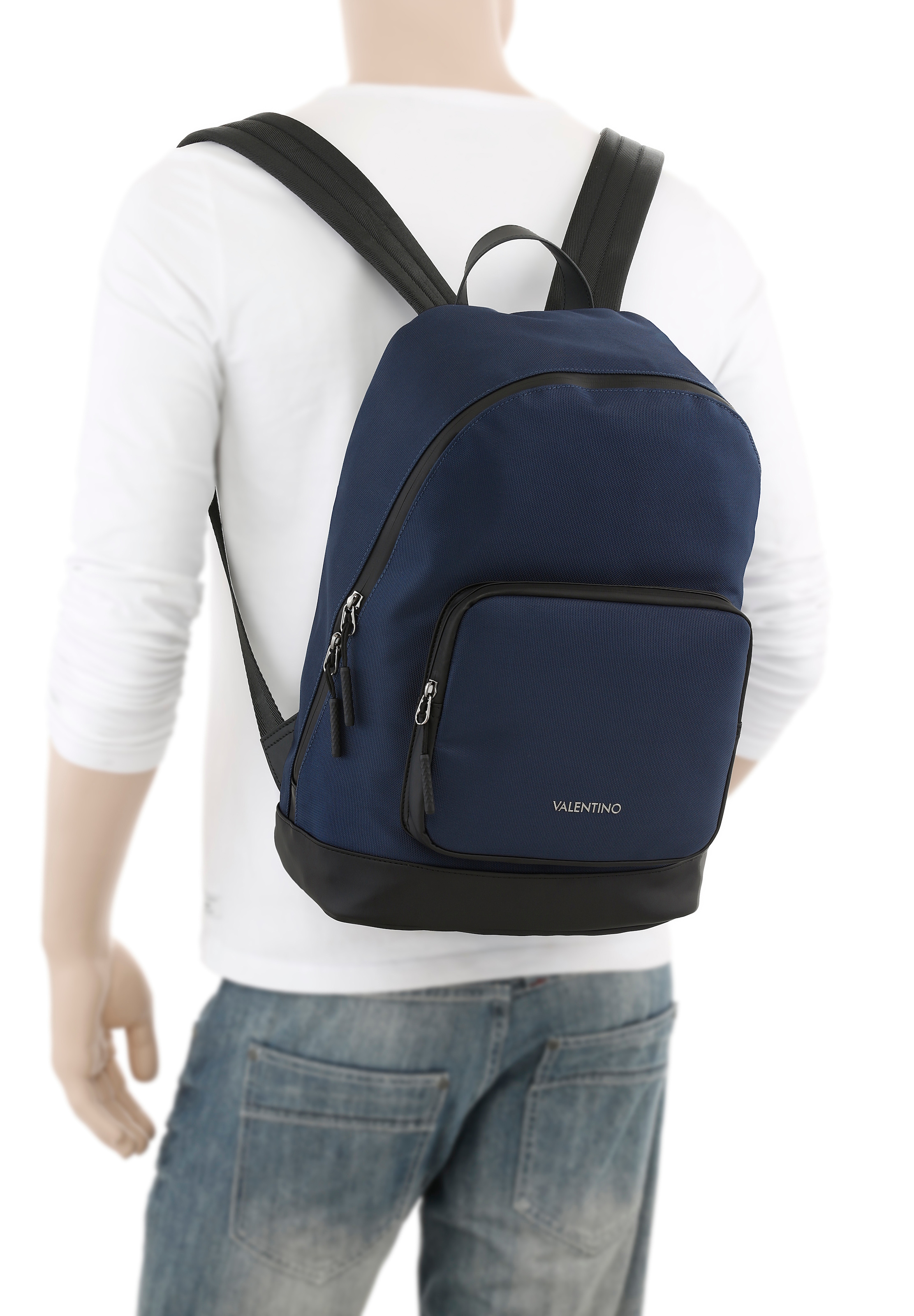 VALENTINO BAGS Cityrucksack »BLU/NERO«, Freizeitrucksack Arbeitsrucksack Schulrucksack