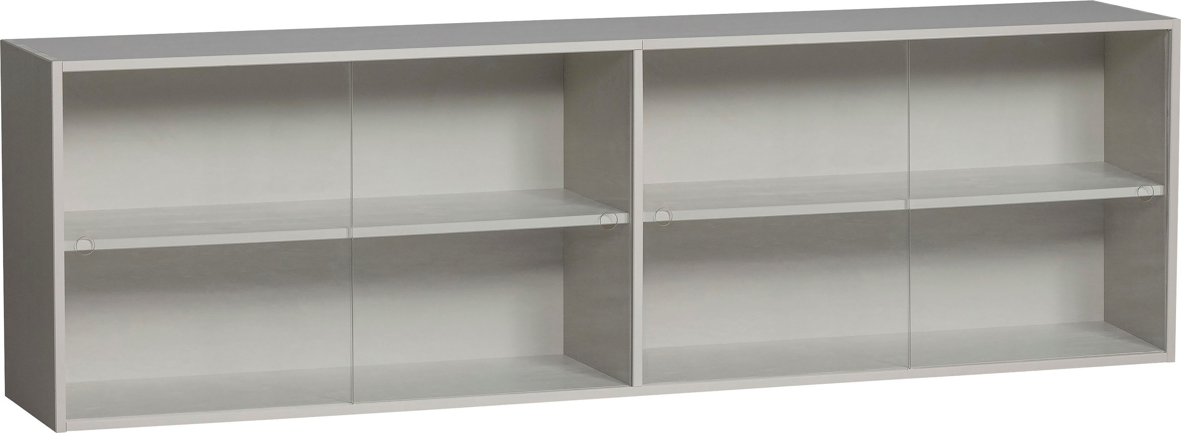 WOOOD Aufsatzschrank »Klink«, mit durchsichtigen Schiebetüren, H 60 cm x B 200 cm