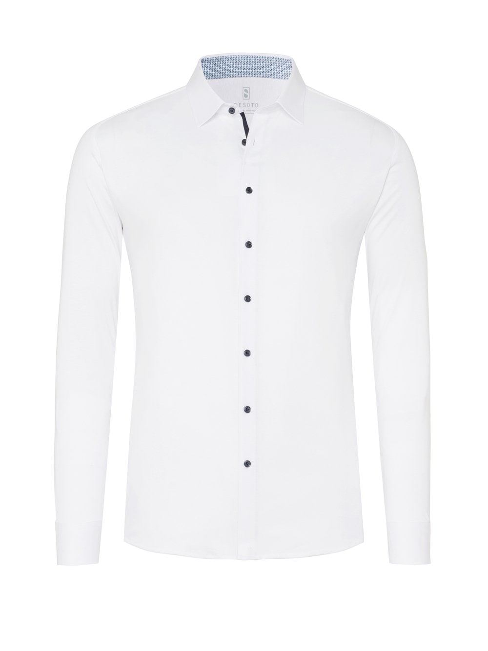DESOTO Langarmhemd "Jerseyhemd Casual Kent" günstig online kaufen