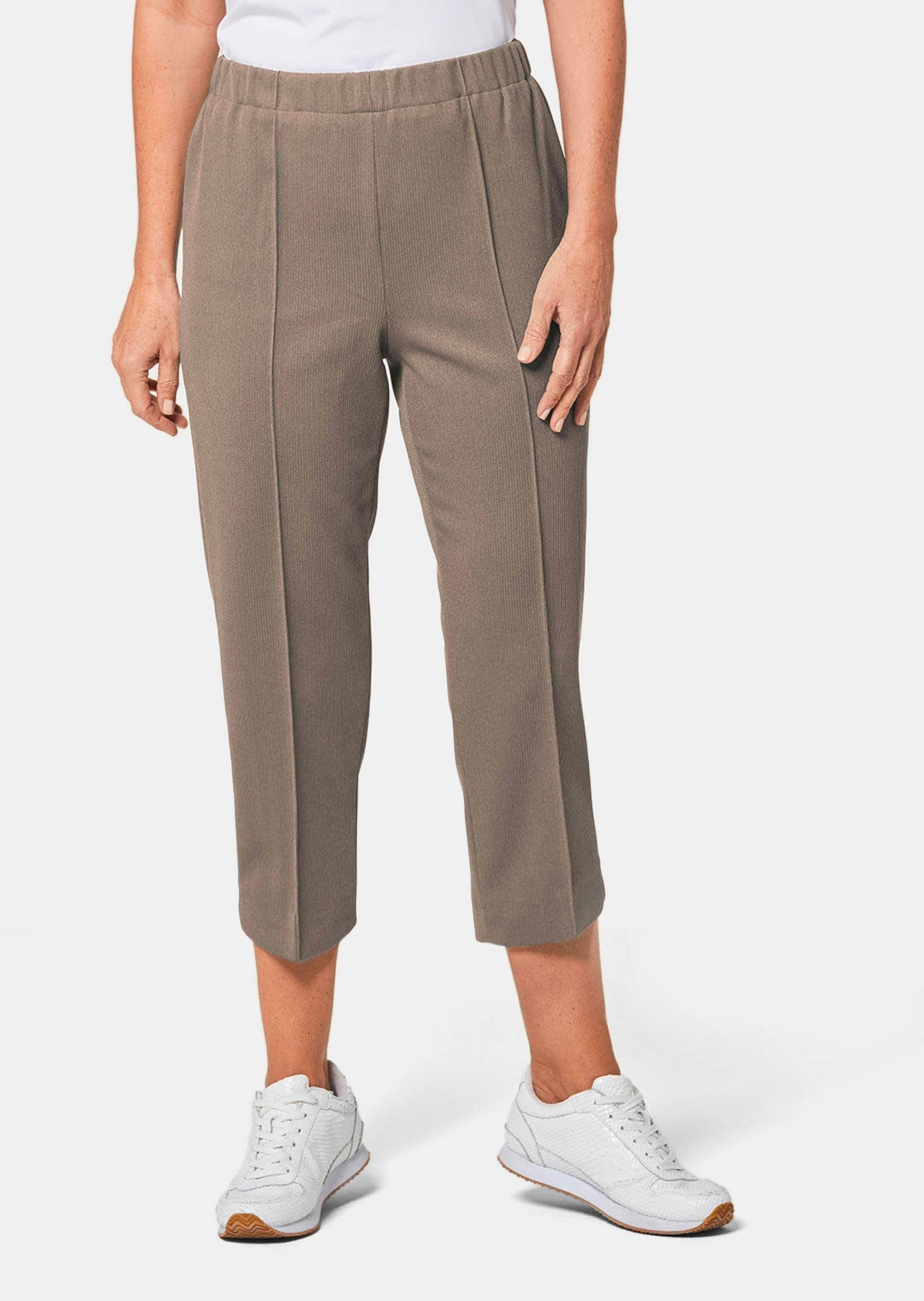 GOLDNER Caprihose »Kurzgröße Trageangenehme 7/8-Rippenhose«