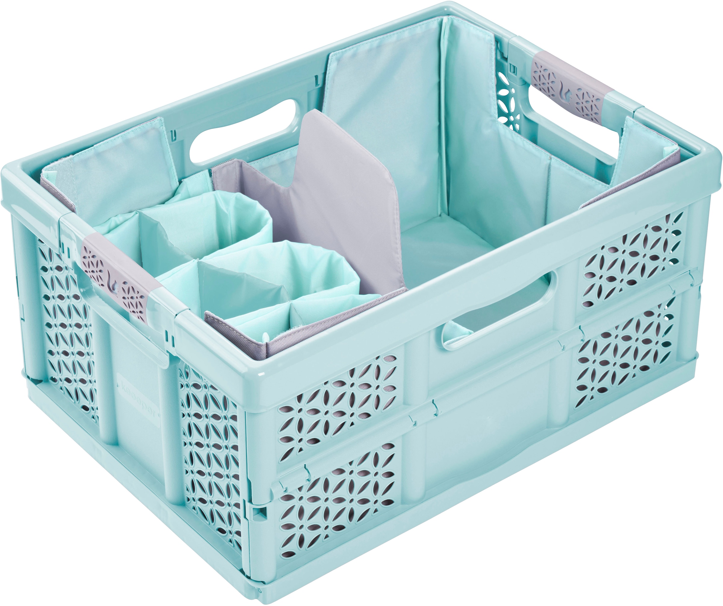 keeeper Faltbox »nea, faltbarer Einkaufsorganizer für Klappboxen«, (1 St.), aus recycelten PET-Flaschen