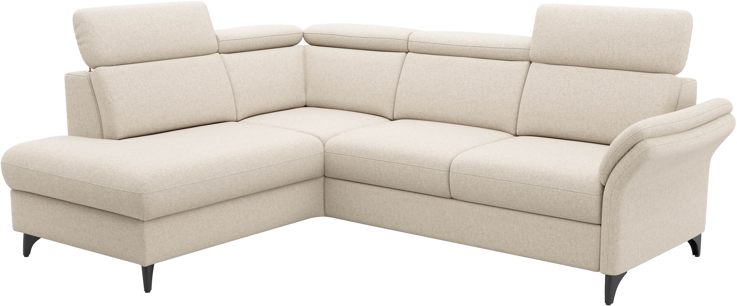 sit&more Ecksofa »Glendale, L-Form« inkl. Kopfteilverstellung, wahlweise mit Vorziehsitz und Bettkasten