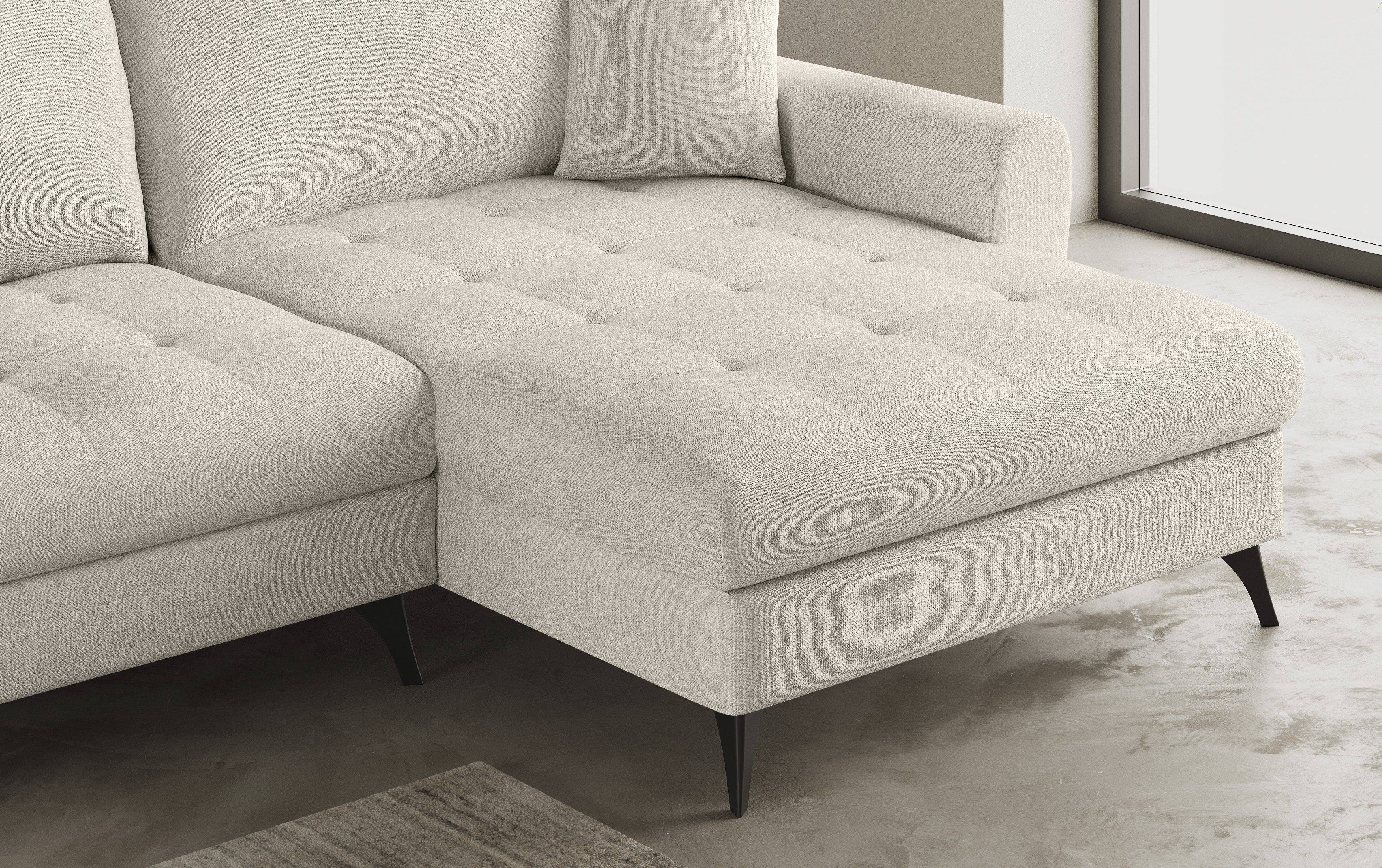 Thumbnail - Mr. Couch Ecksofa "Blackburn II L-Form", Wahlweise mit Kaltschaumpolsterung bis 140 kg belastbar
