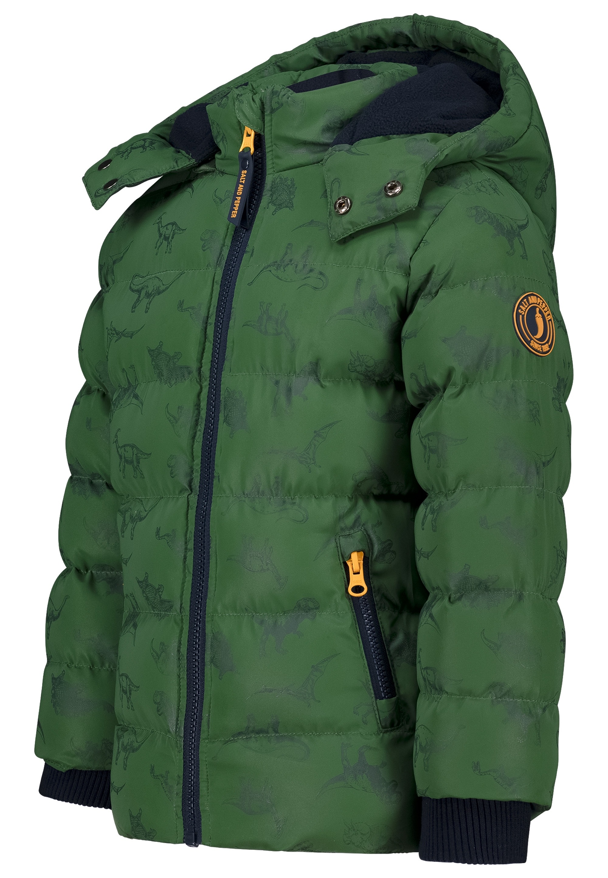 SALT AND PEPPER Steppjacke »Dinoprint«, mit komplett reflektierendem Druck