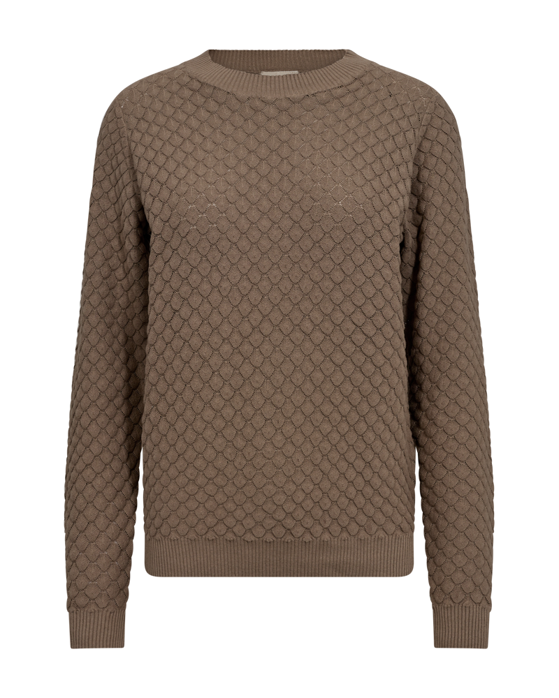 FREEQUENT Strickpullover "FQDODO", mit feinster Lochstickerei günstig online kaufen